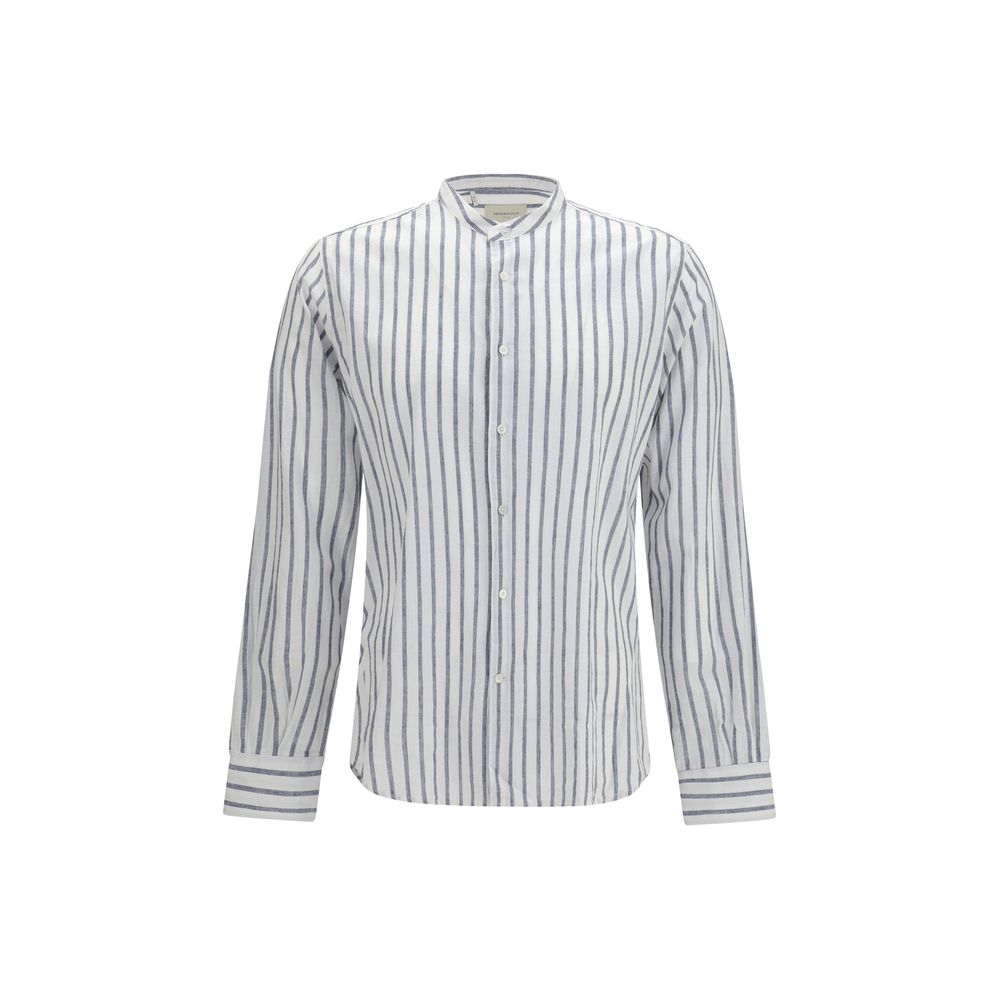 Brooksfield Blue Cotton Shirt