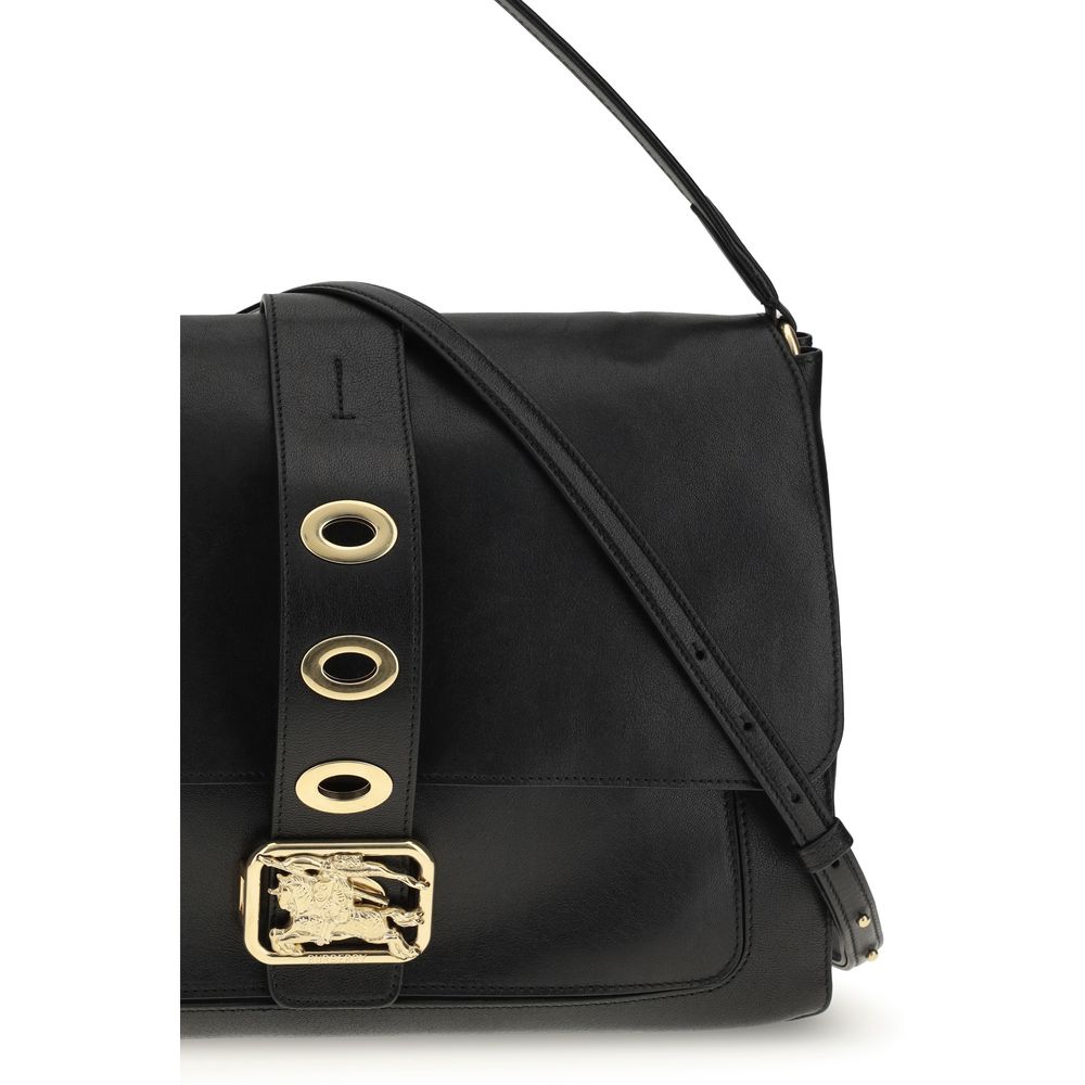 Burberry Black Lamb Ovis Aries Aries Shoulder Bag