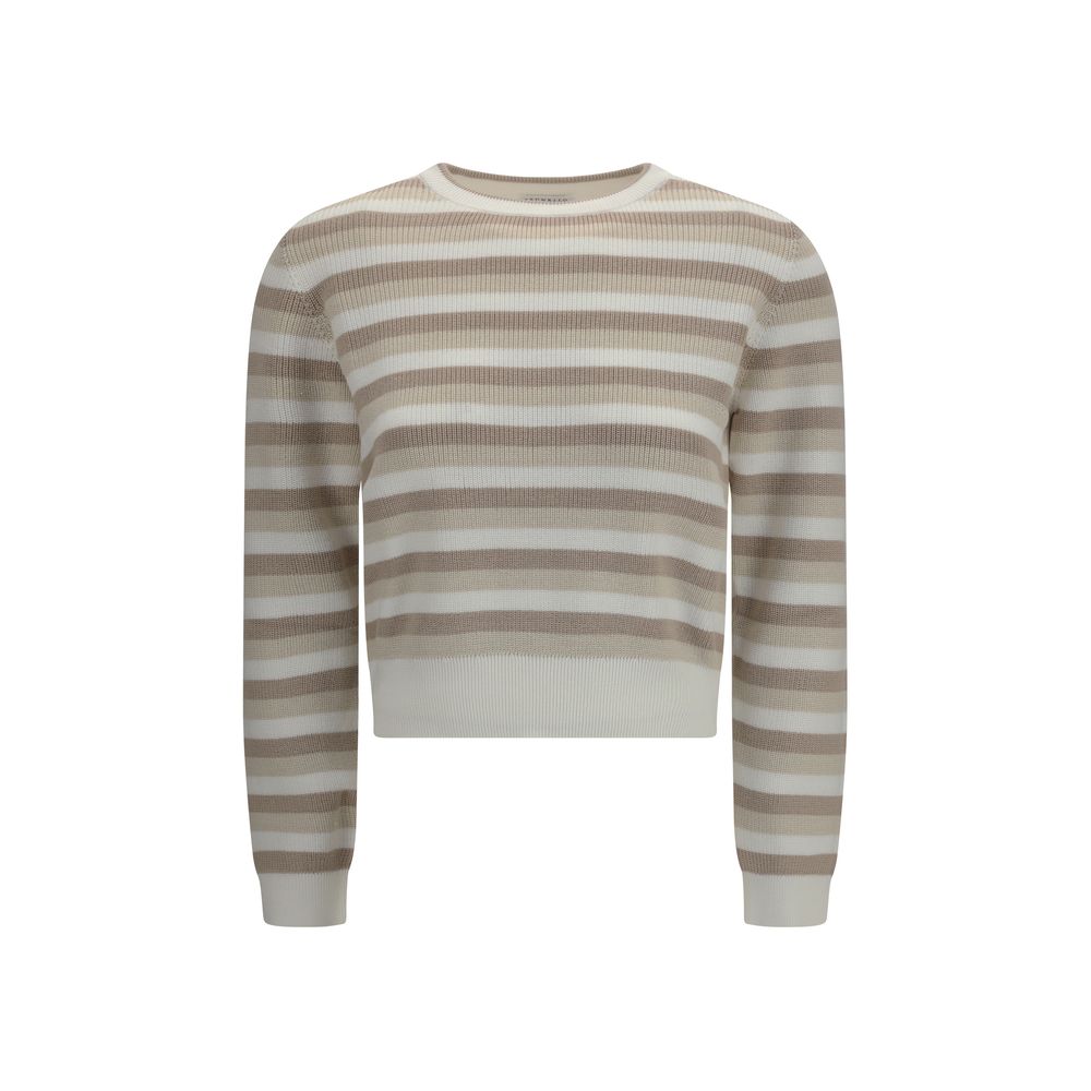 Brunello Cucinelli Multicolor Cotton Sweatshirt