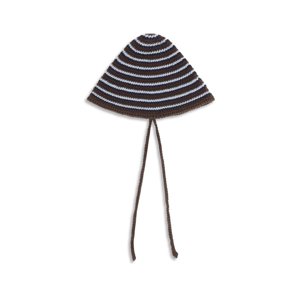 Miu Miu Brown Cotton Sunhat