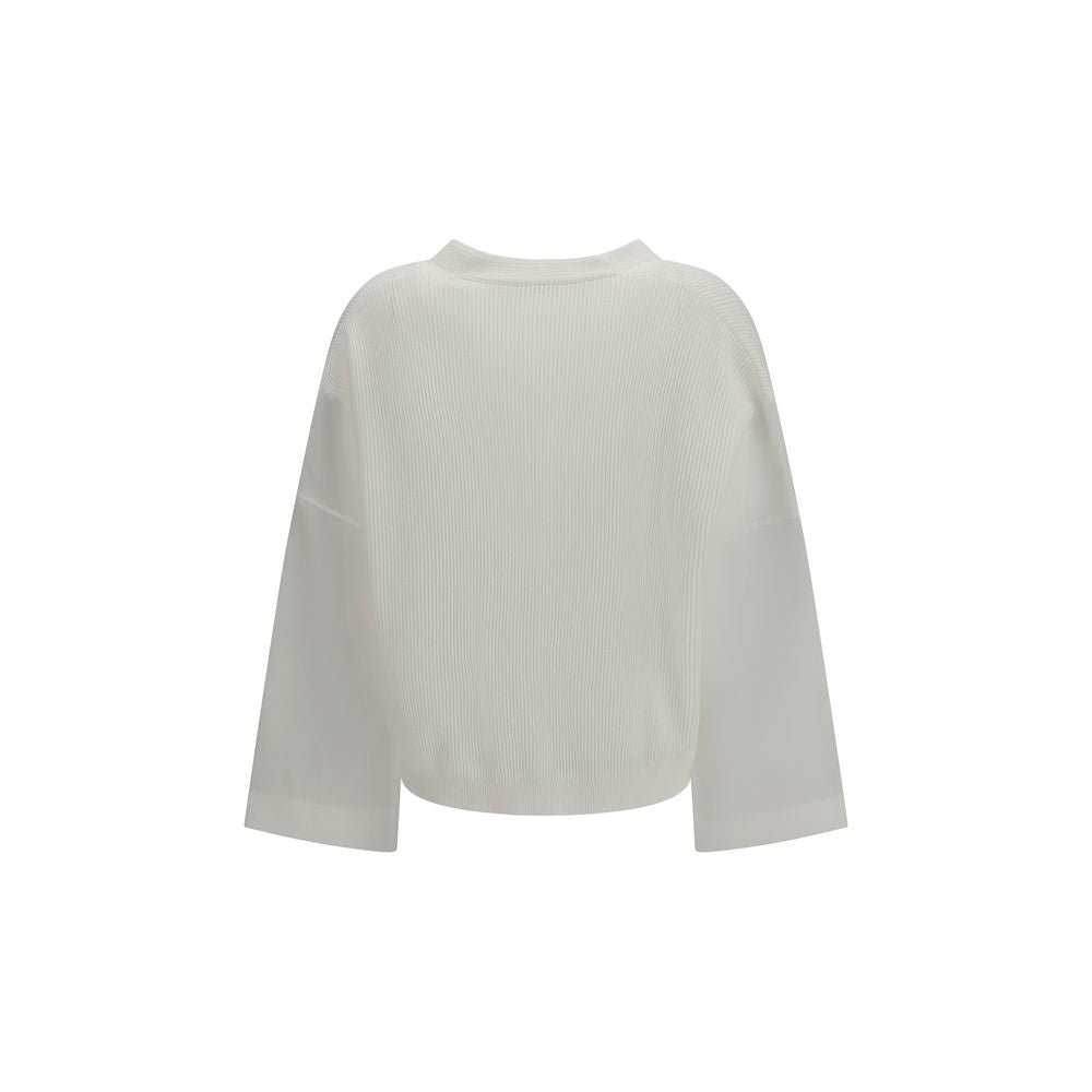 Brunello Cucinelli White Cotton Cardigan