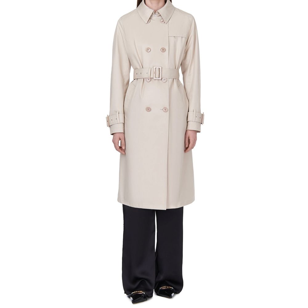 Herno White Cotton Coat