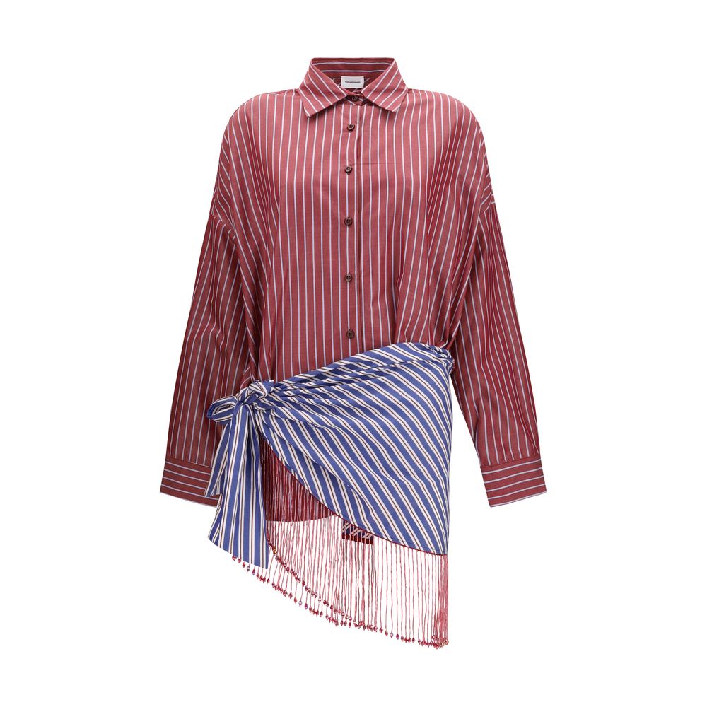 The Andamane Bordeaux Cotton Casual Dress