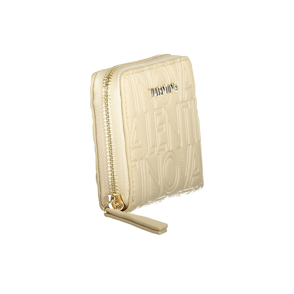 Mario Valentino Beige Polyurethane Women's Wallet