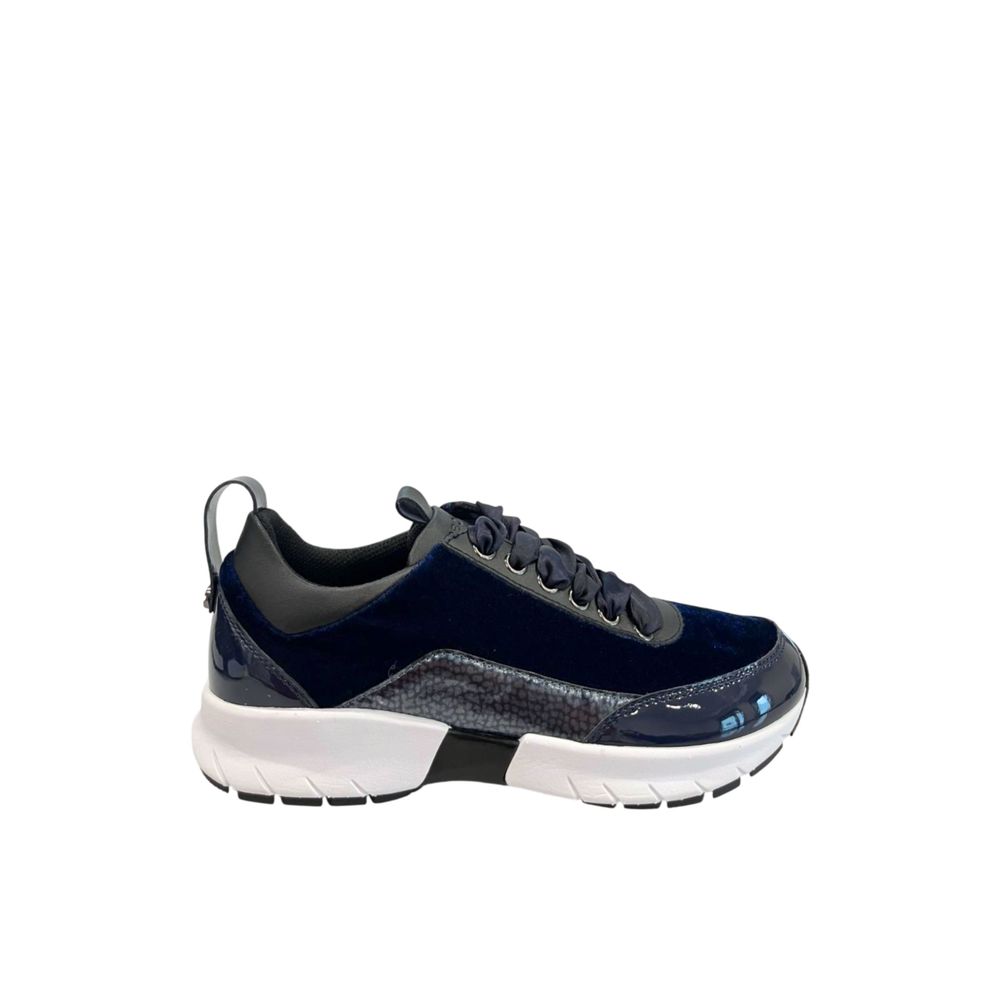Borbonese Blue Synthetic Women's Sneakers