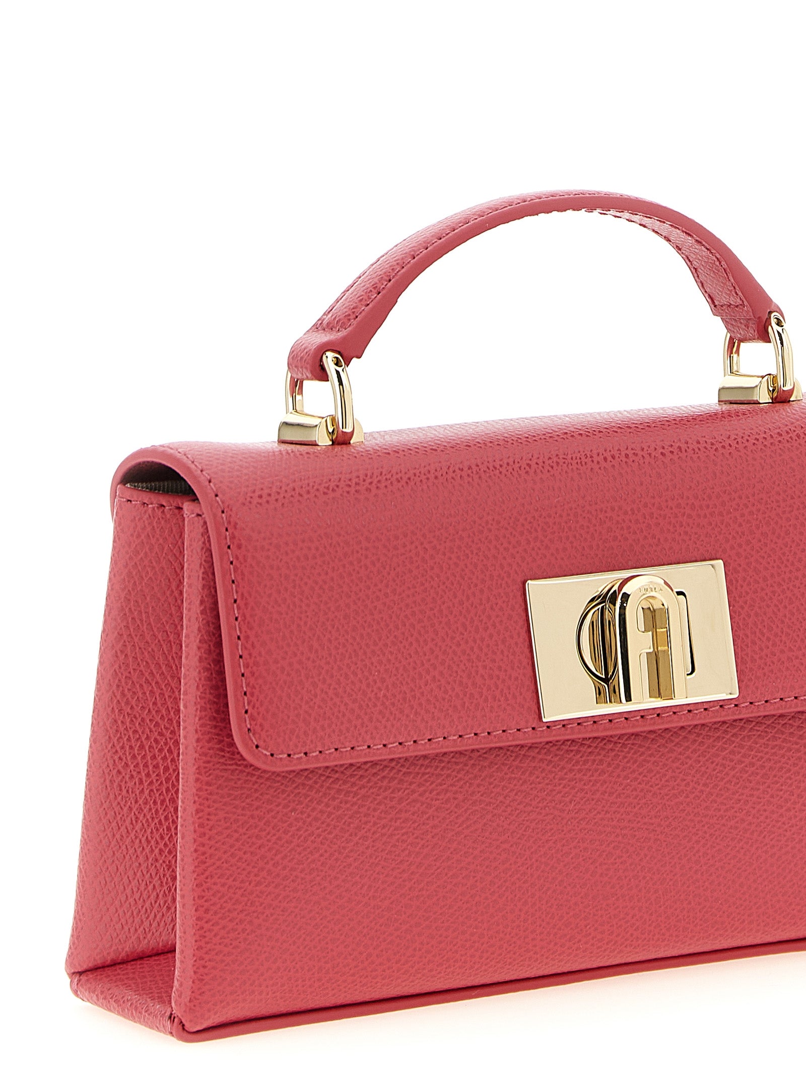 Furla Fuchsia Calfskin Crossbody Bag
