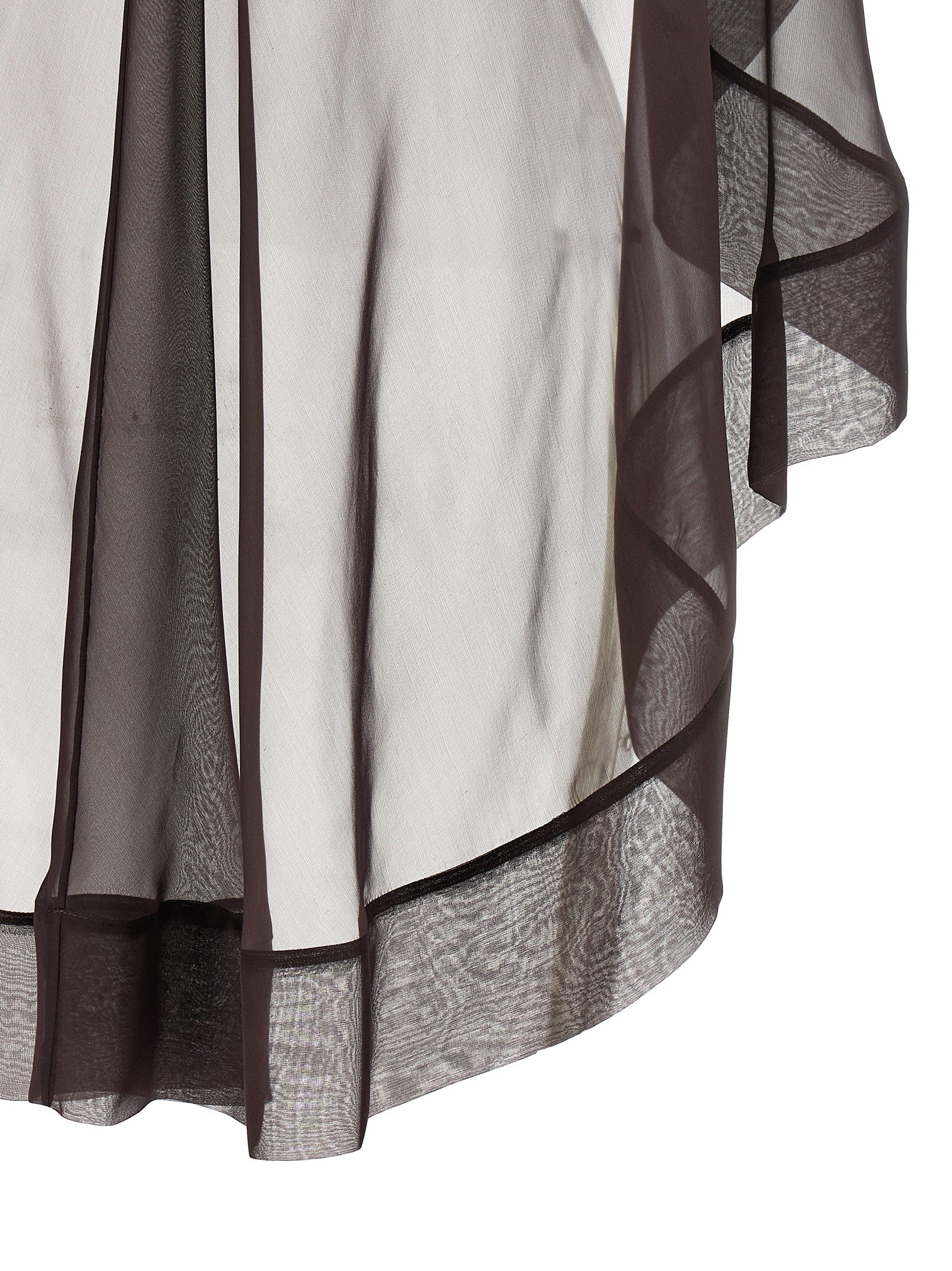 Alberta Ferretti Brown Silk Scarf