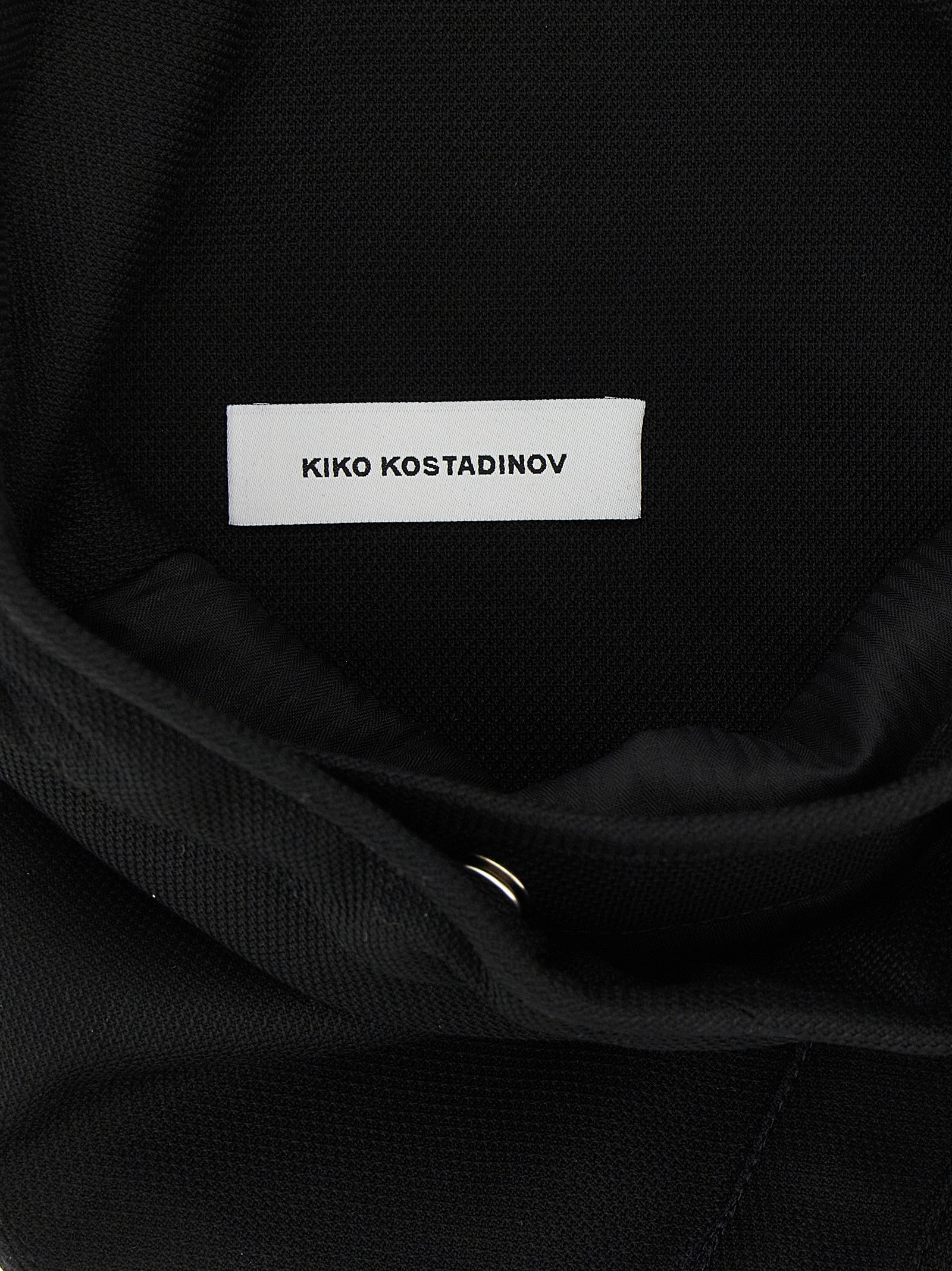 Kiko Kostadinov Black Cotton Crossbody Bag