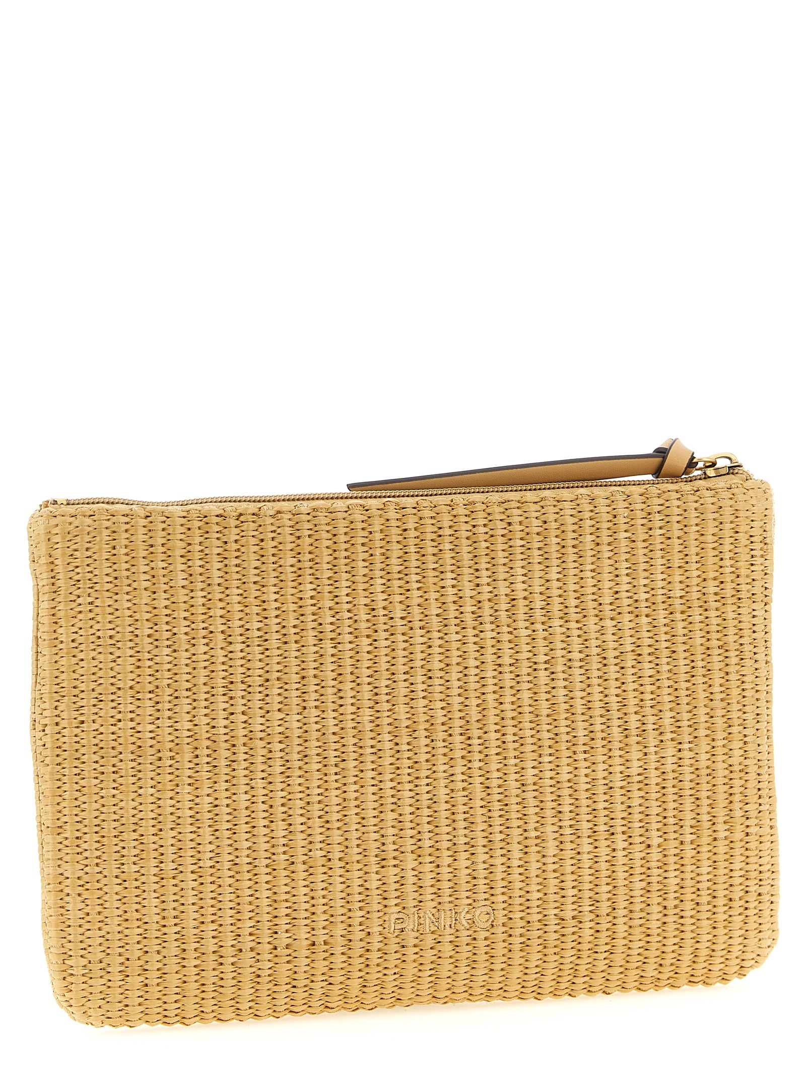 PINKO Beige Polypropylene Clutch Bag