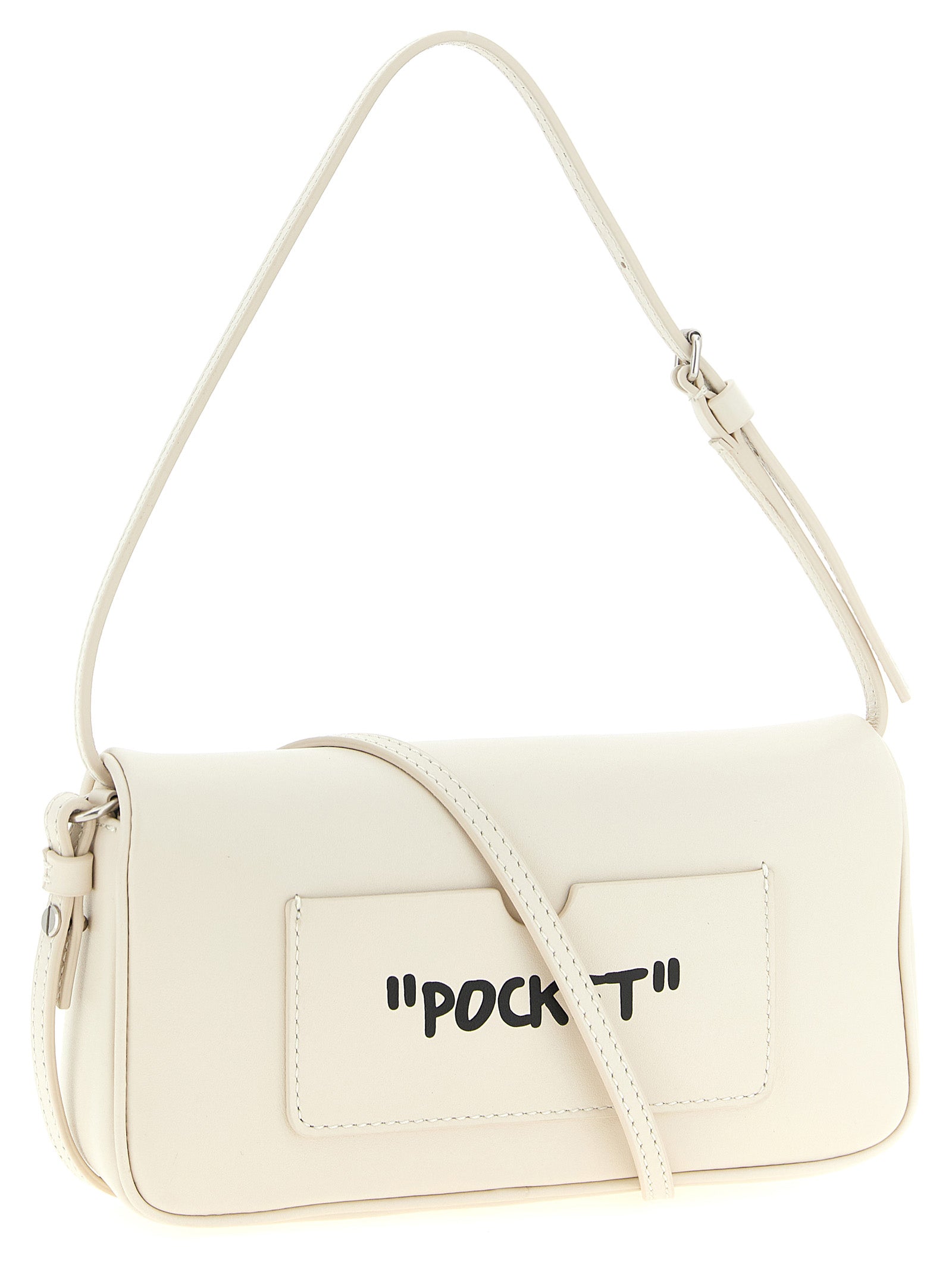 Off-White Bicolor Lamb Leather Shoulder Bag