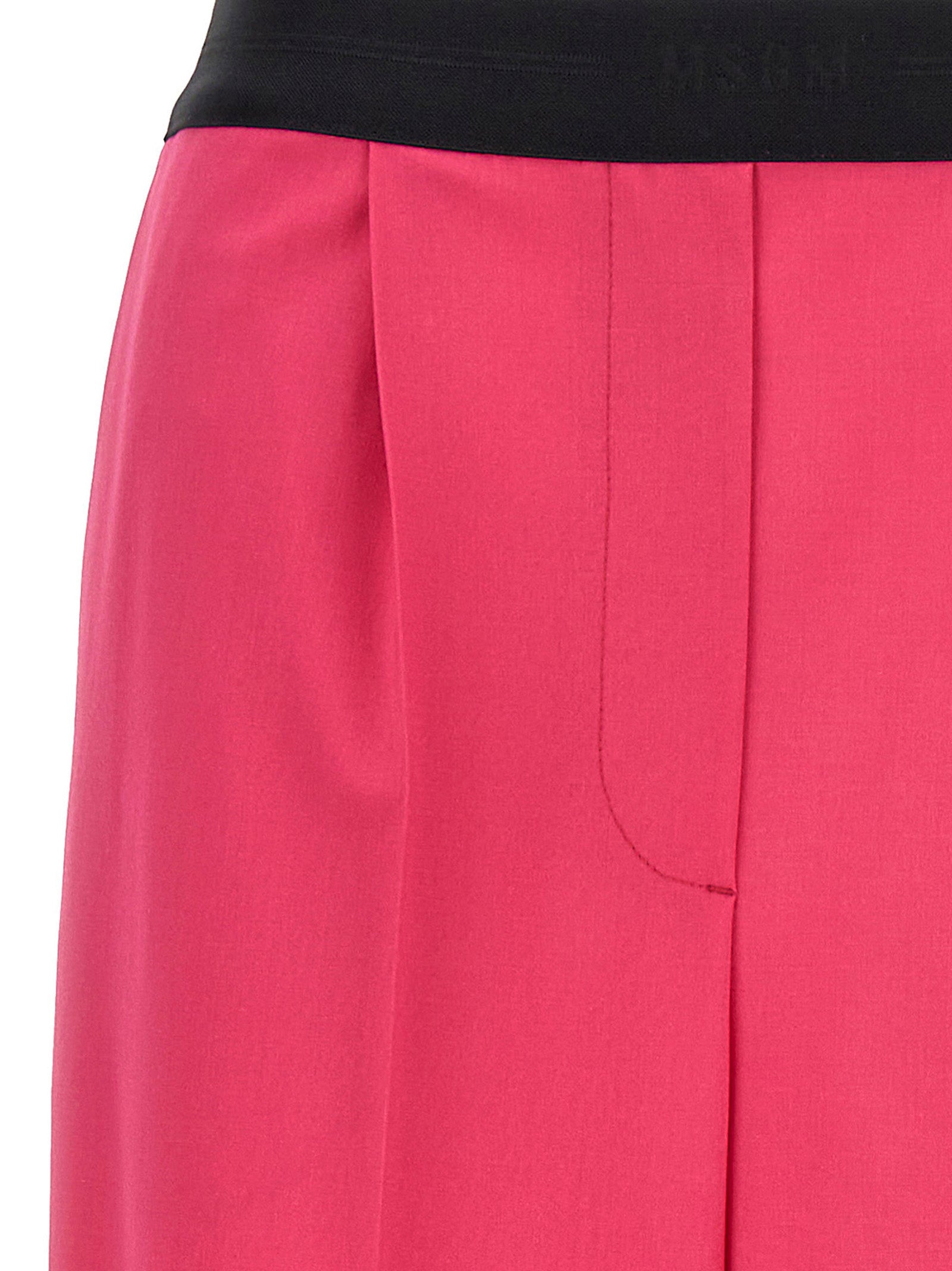 MSGM Fuchsia Virgin Wool Pants