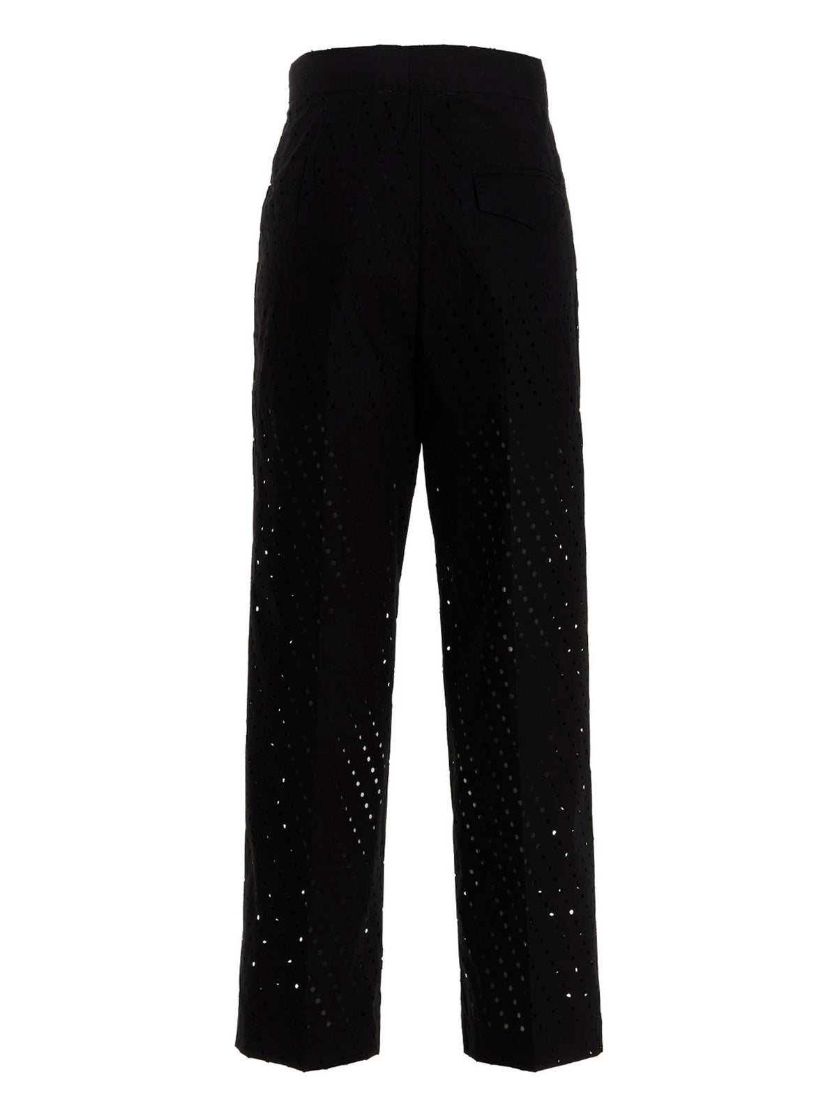 NUDE Black Cotton Pants