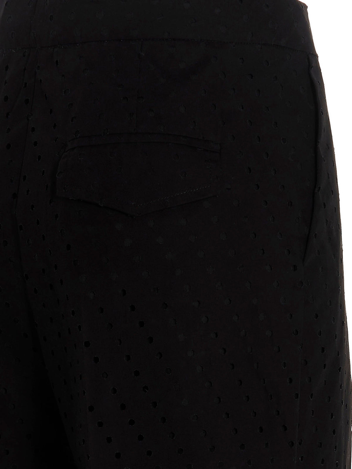 NUDE Black Cotton Pants