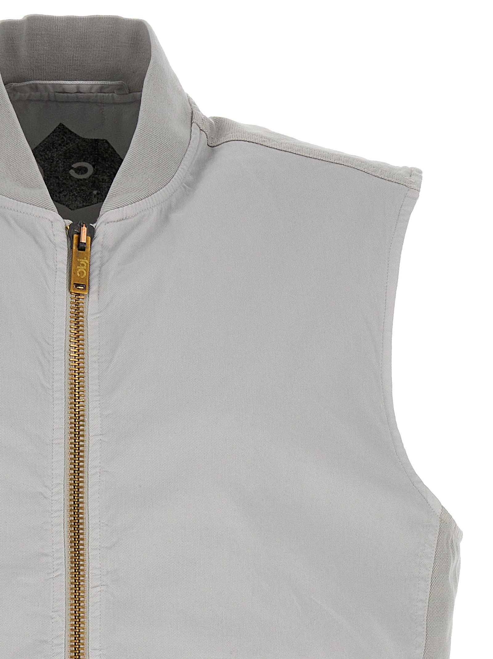 Objects IV Life Gray Cotton Sleeveless Jacket