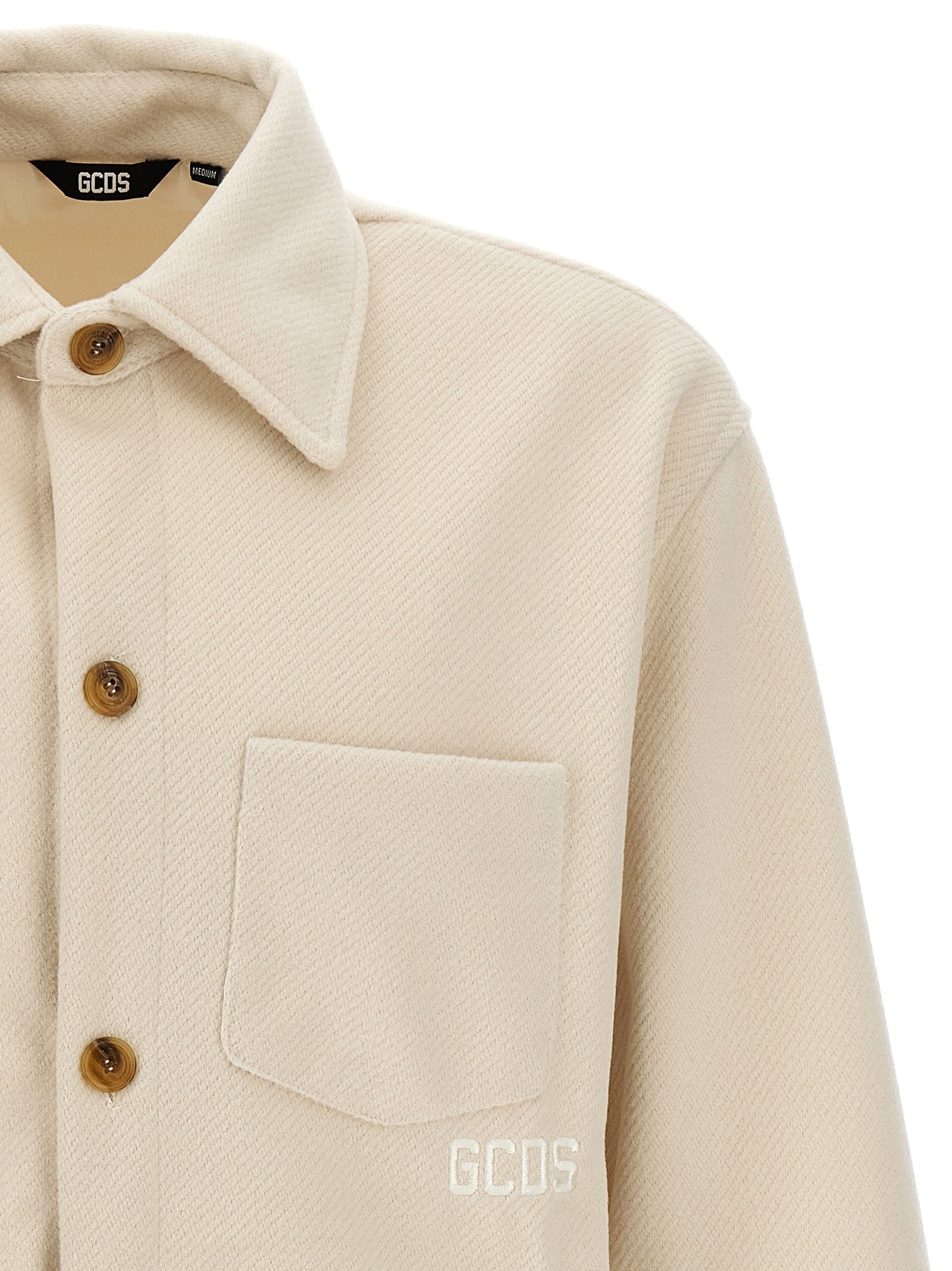 GCDS White Polyester Jacket