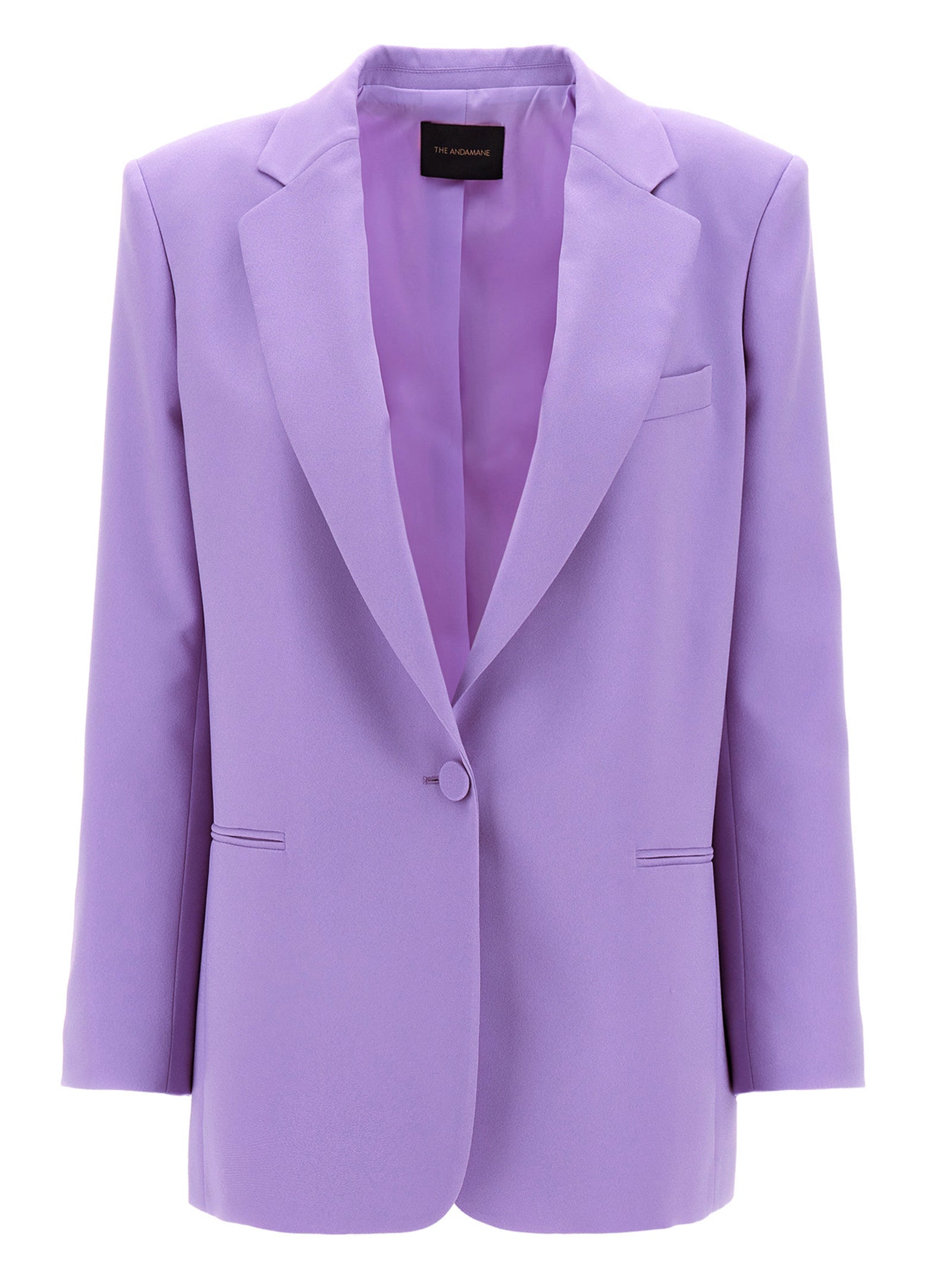 The Andamane Purple Polyester Blazer