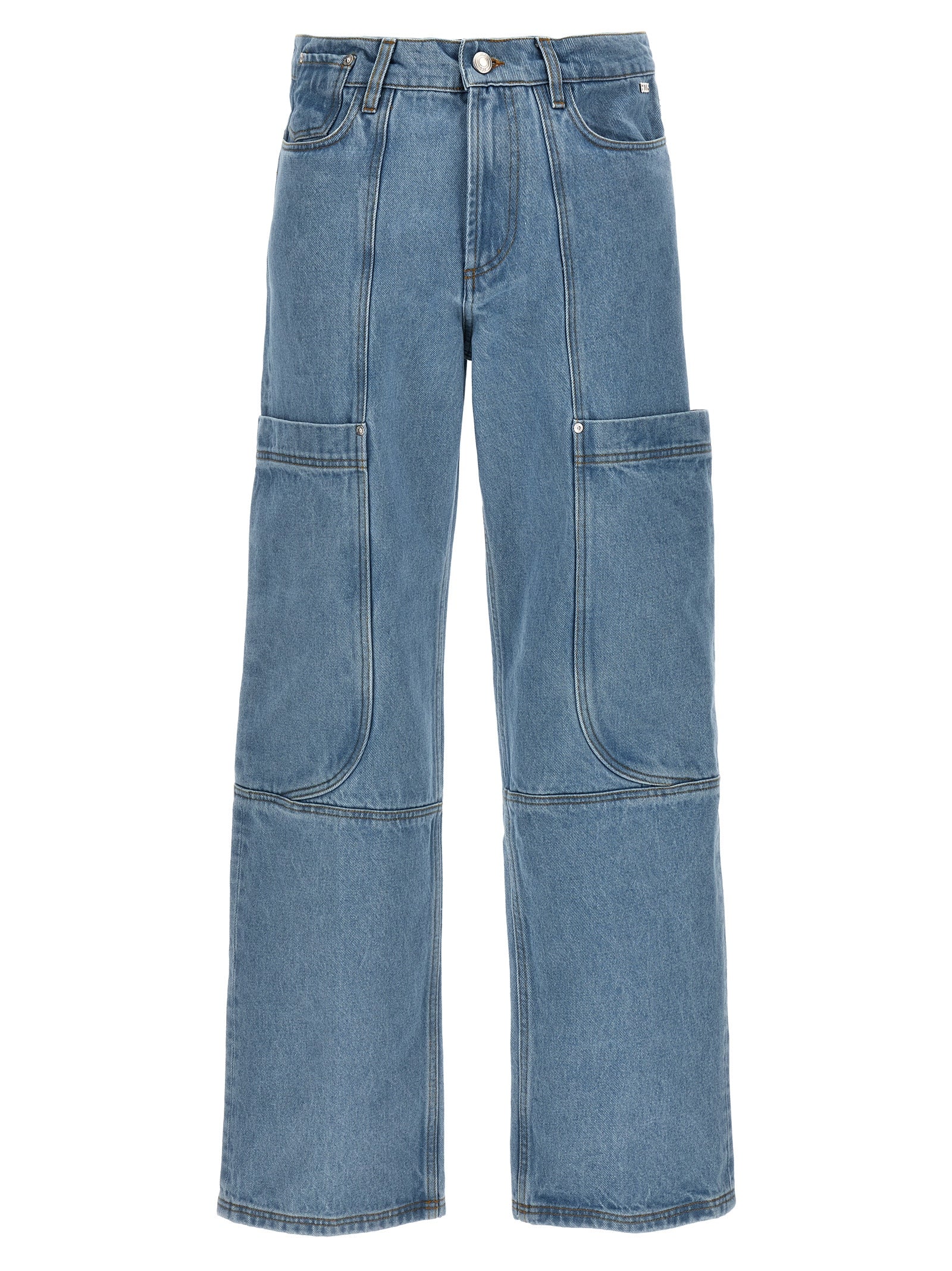 GCDS Blue Cotton Jeans Denim