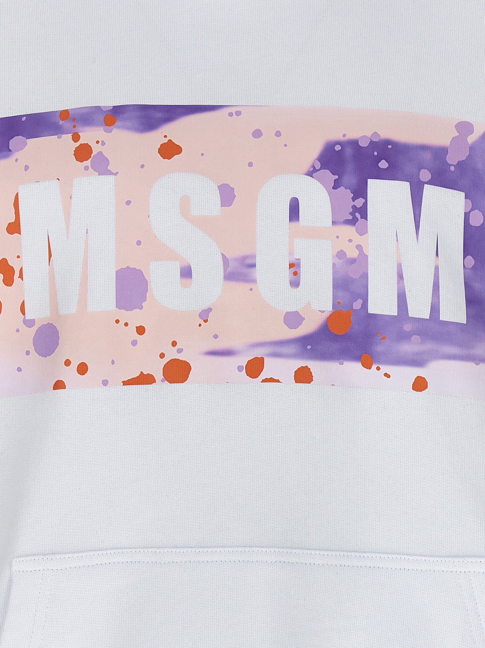 MSGM White Cotton Sweatshirt