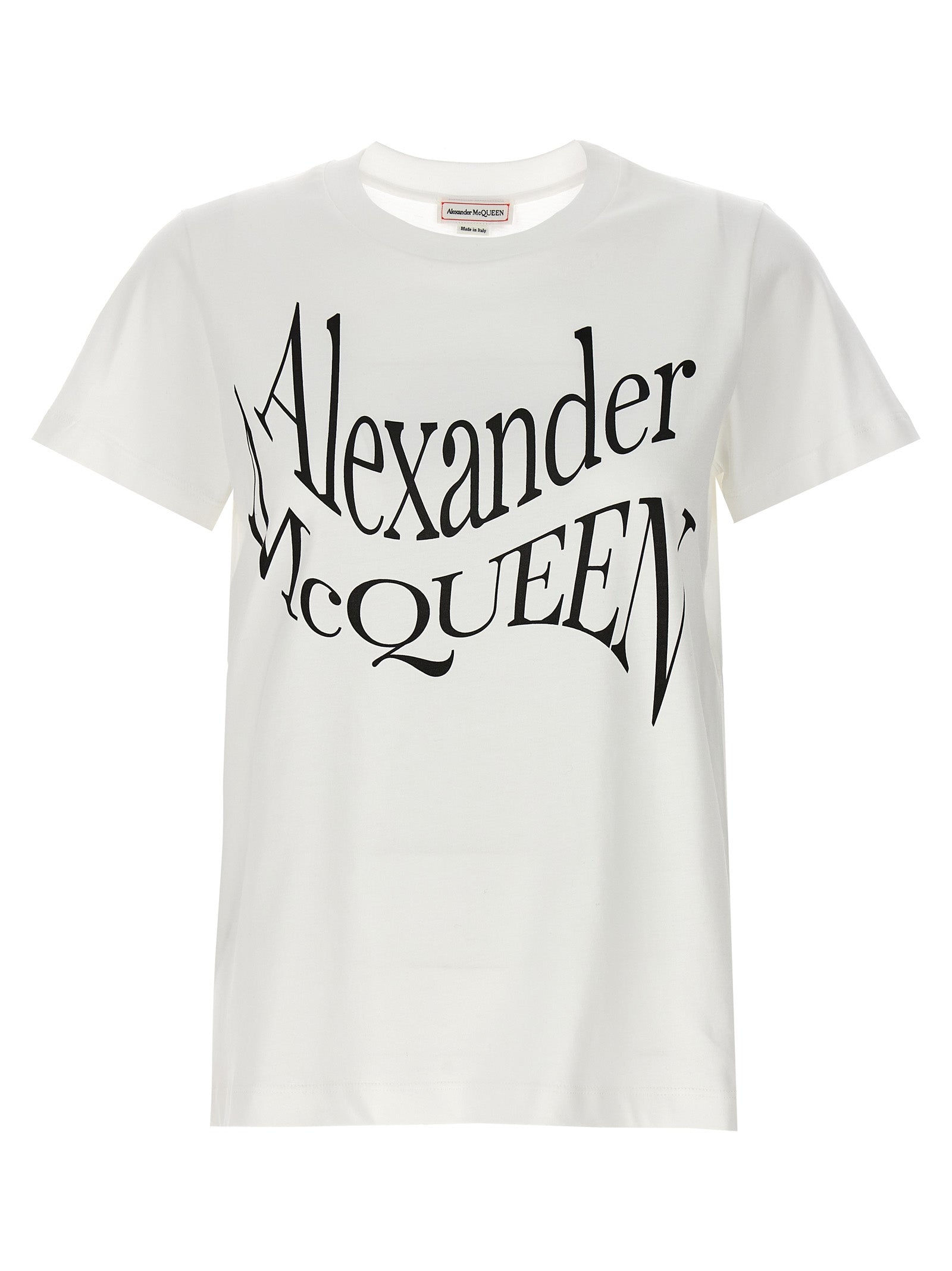 Alexander McQueen Bicolor Cotton T-Shirt