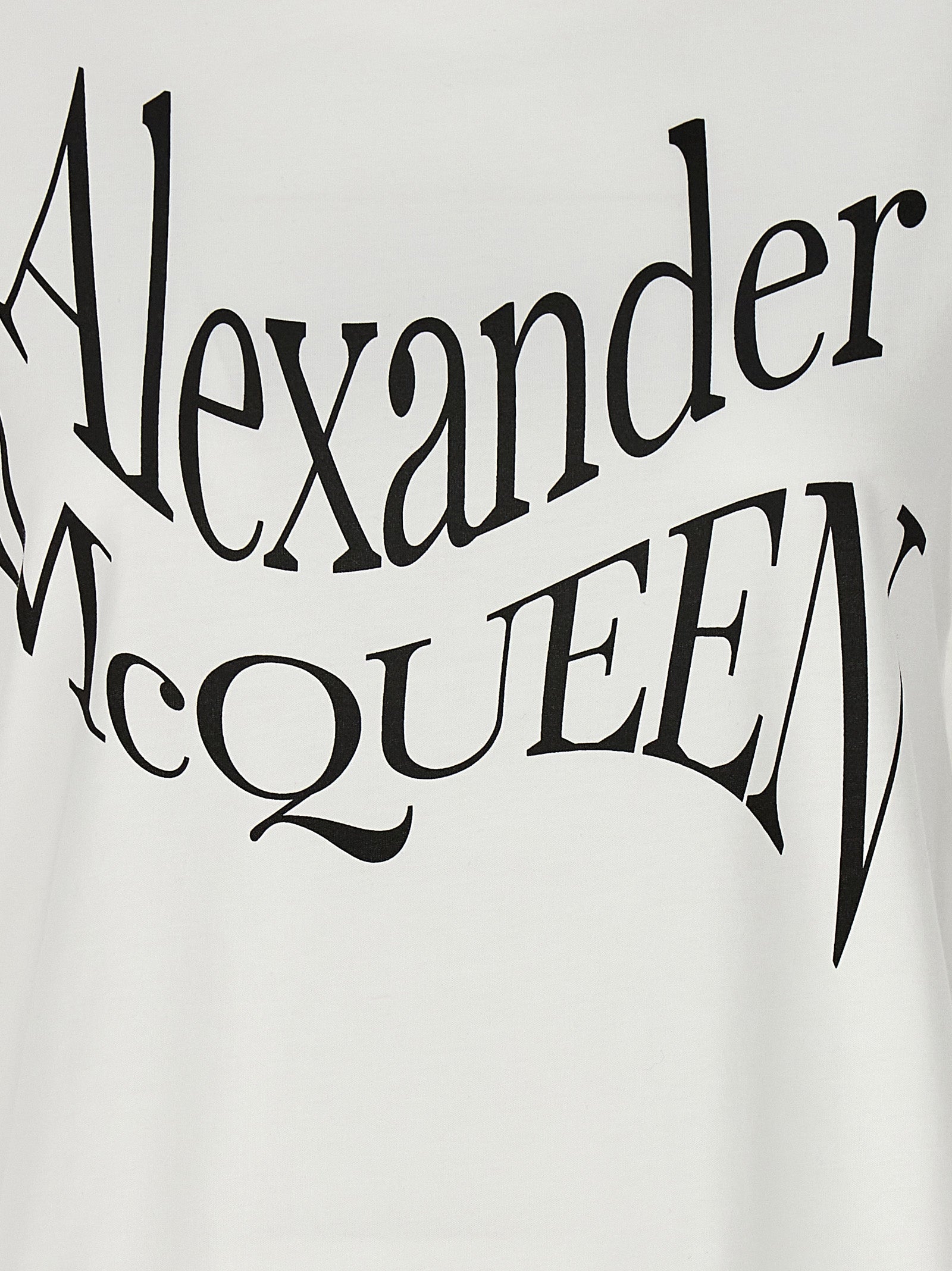 Alexander McQueen Bicolor Cotton T-Shirt