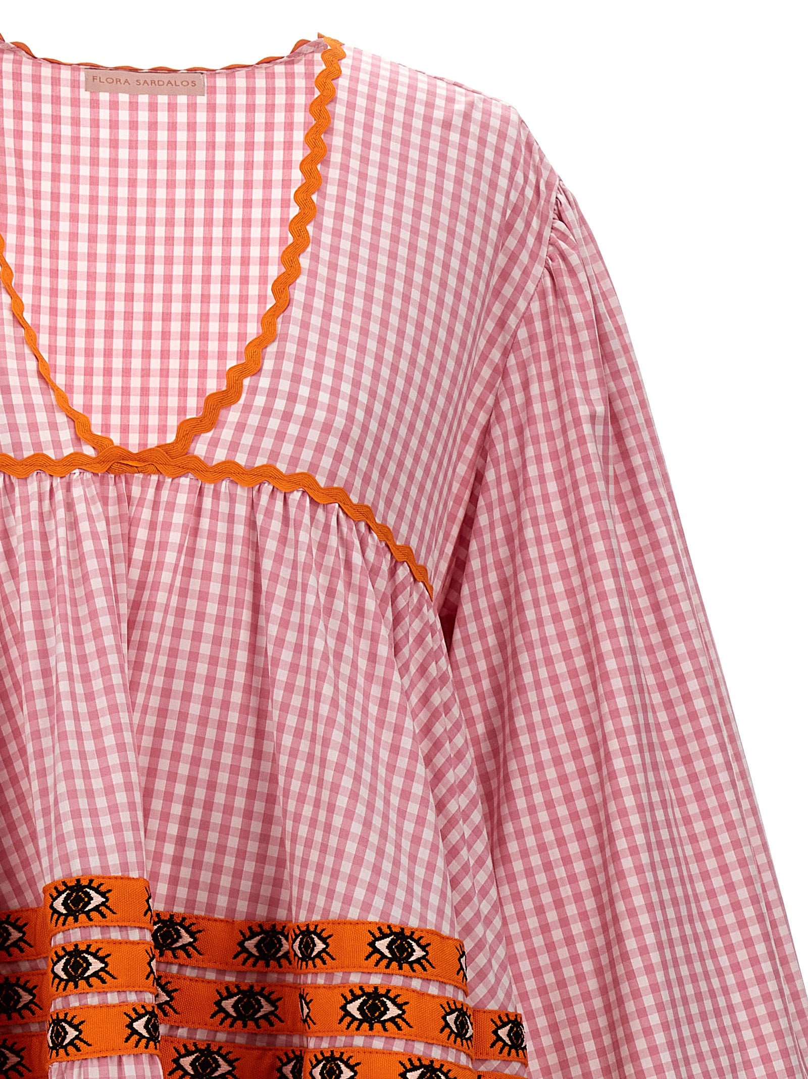 Flora Sardalos Multicolor Cotton Long Dress