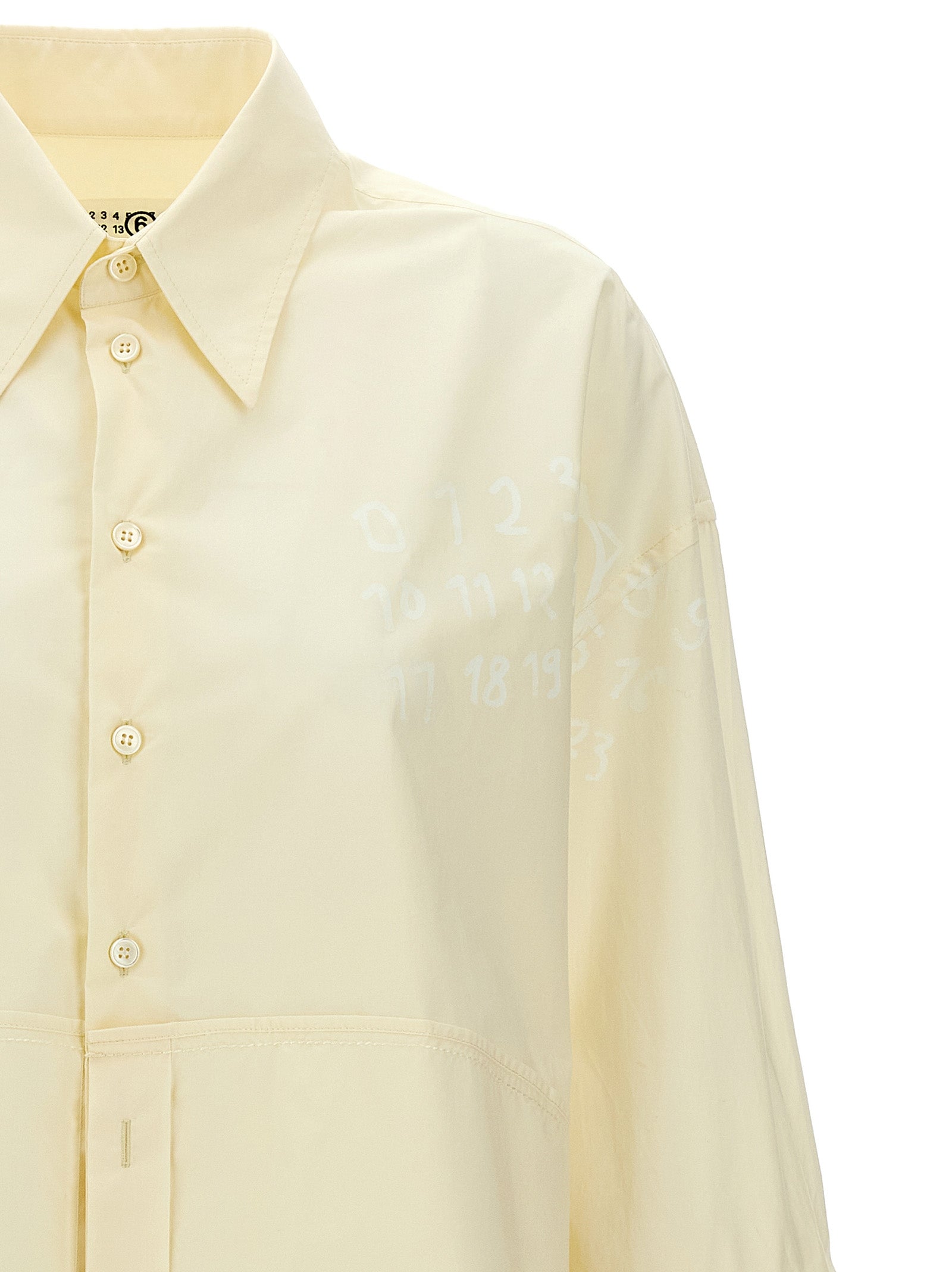 MM6 Maison Margiela White Cotton Blouse