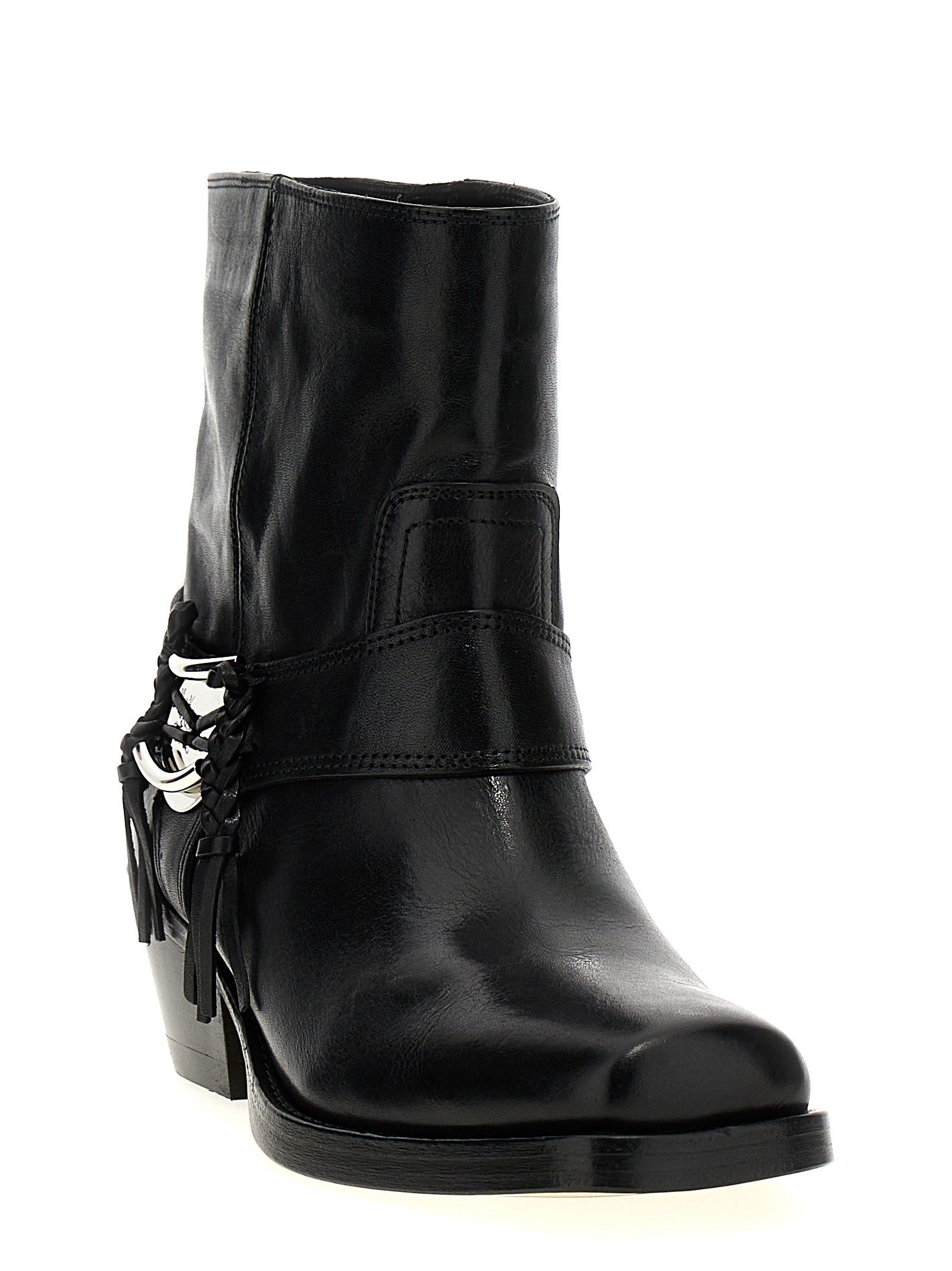 Isabel Marant Black Cowhide Chelsea Boots