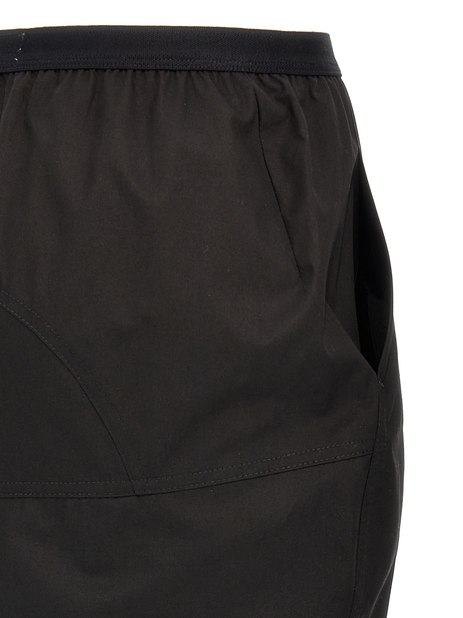 Rick Owens Black Cotton Mini Skirt