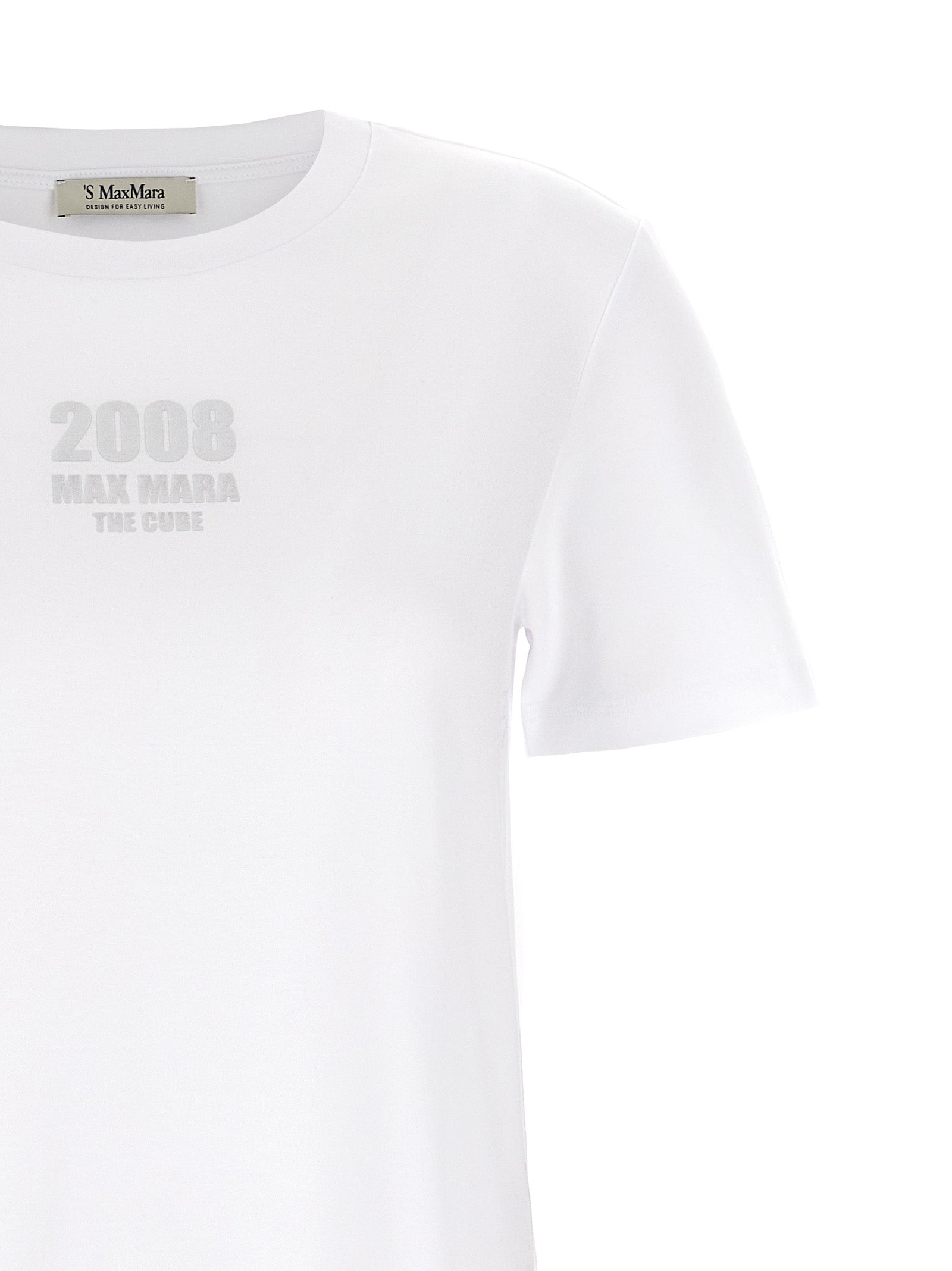 'S Max Mara White Cotton T-Shirt