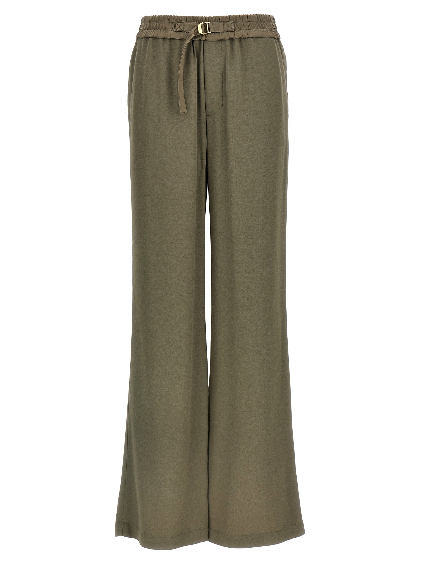 Ami Paris Beige Acetate Casual Pants