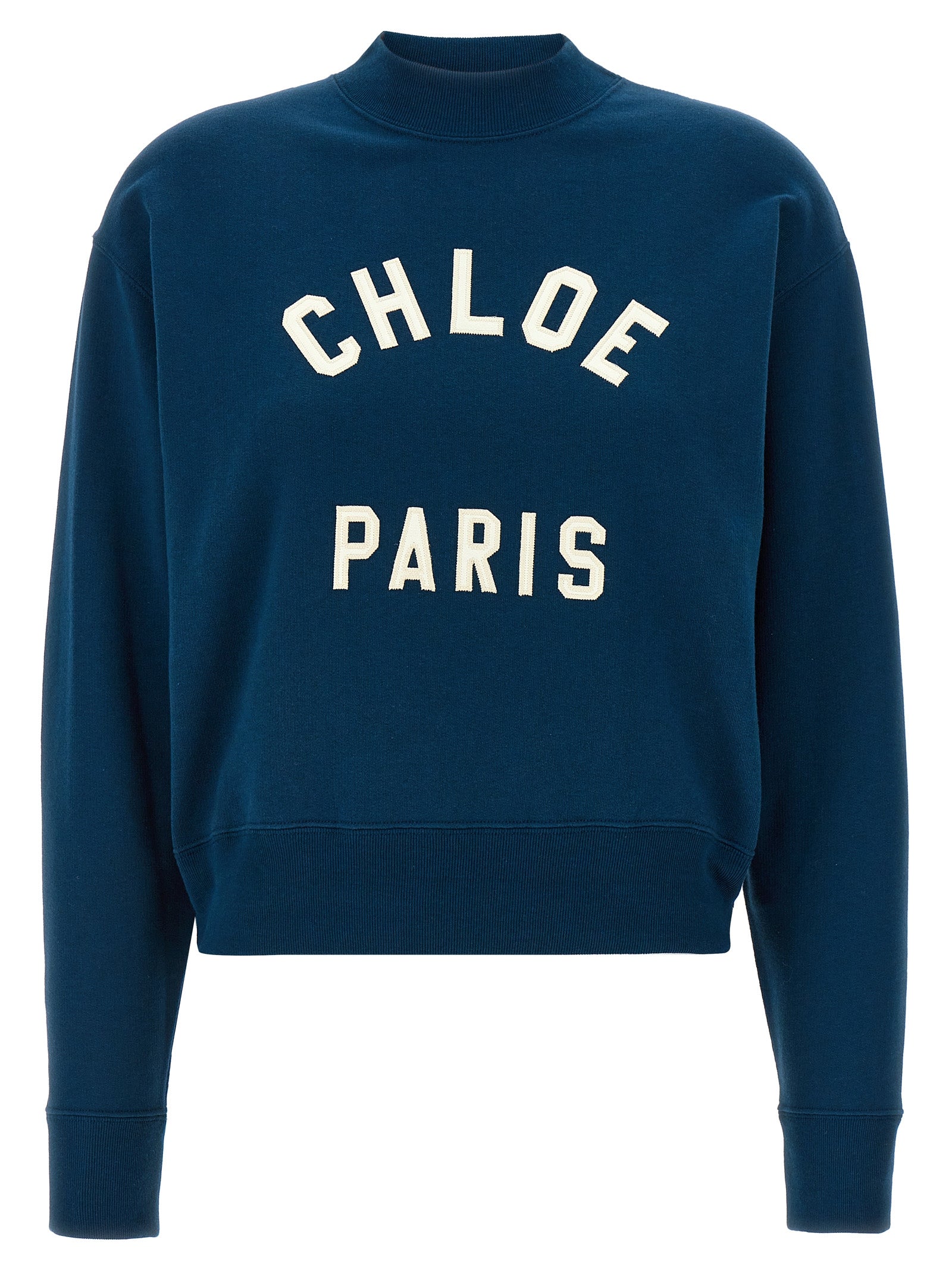 Chloé Blue Cotton Sweatshirt
