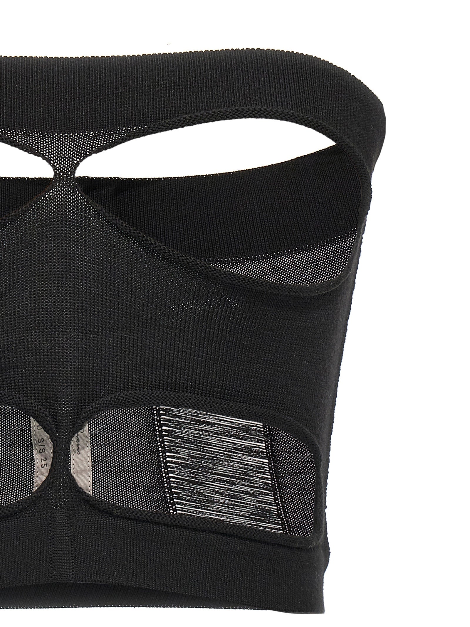 Rick Owens Black Wool Tank Tops