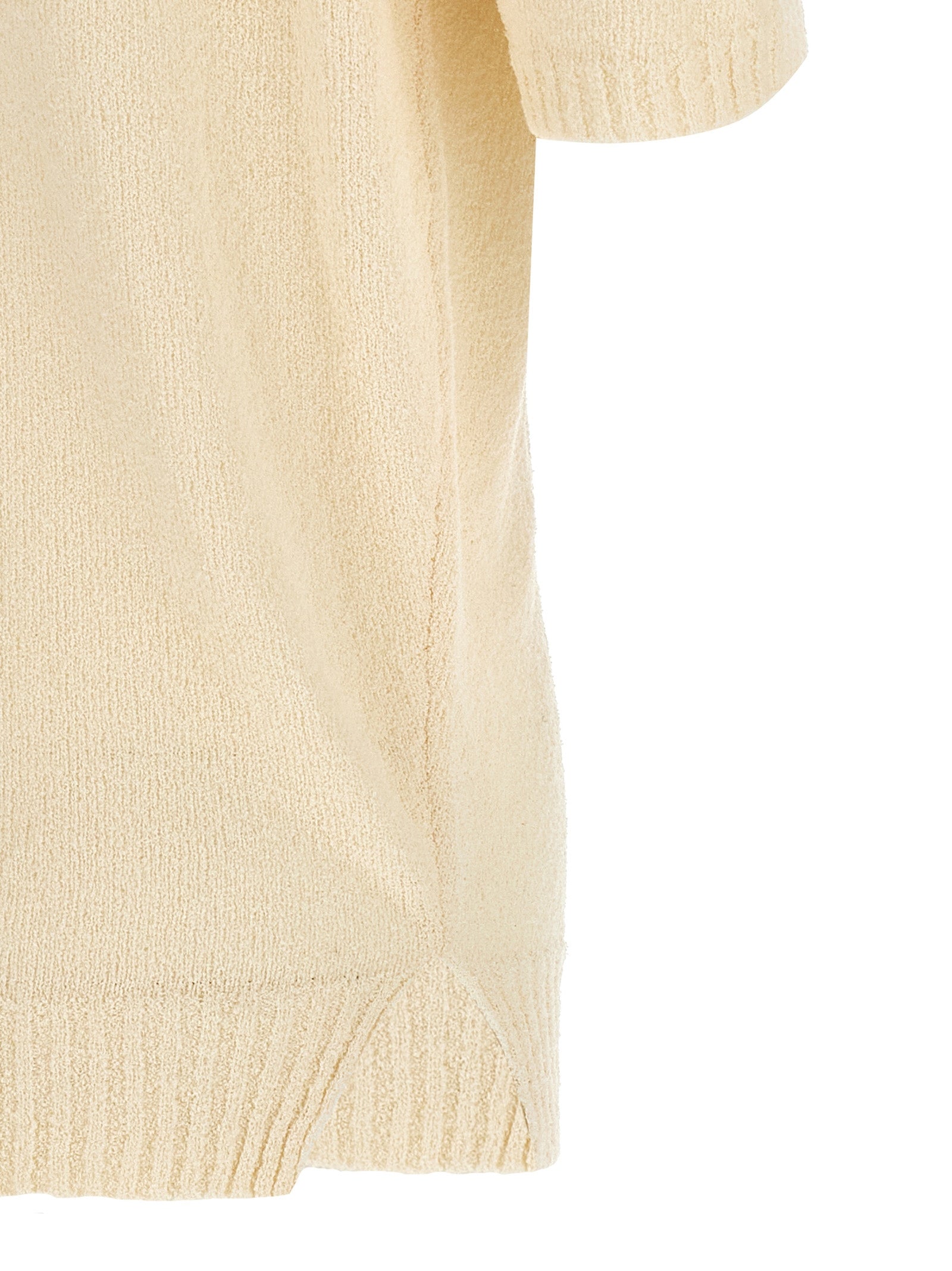 MA'RY'YA White Cotton Polo Shirt