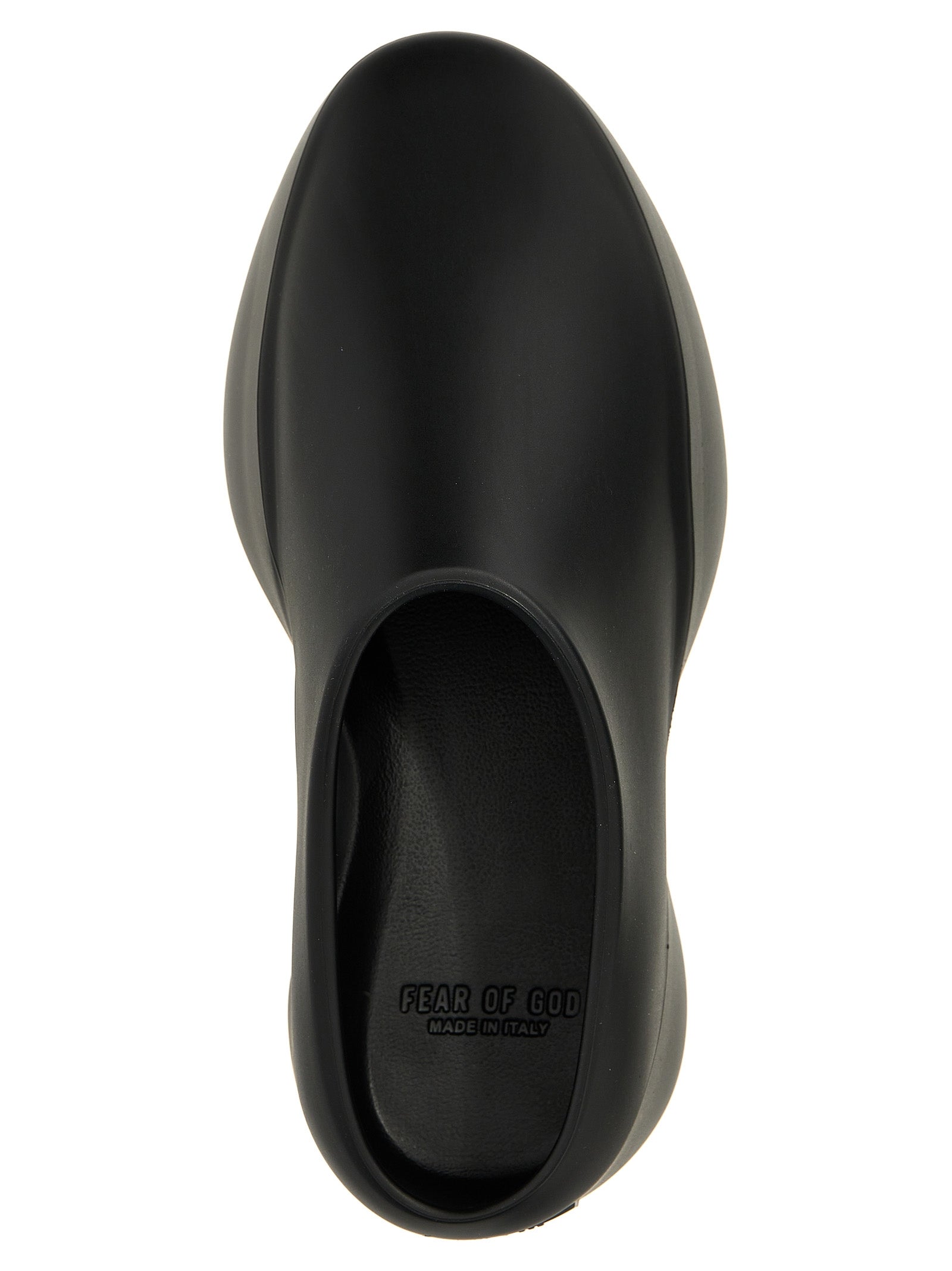 Fear Of God Black Rubber Clogs