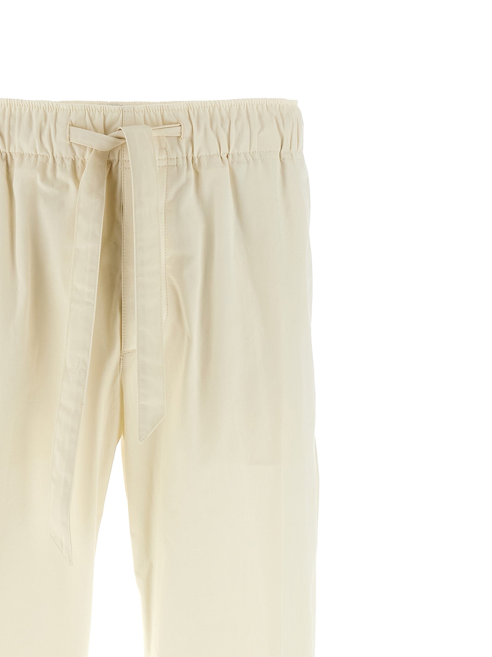 Lanvin White Cotton Casual Pants