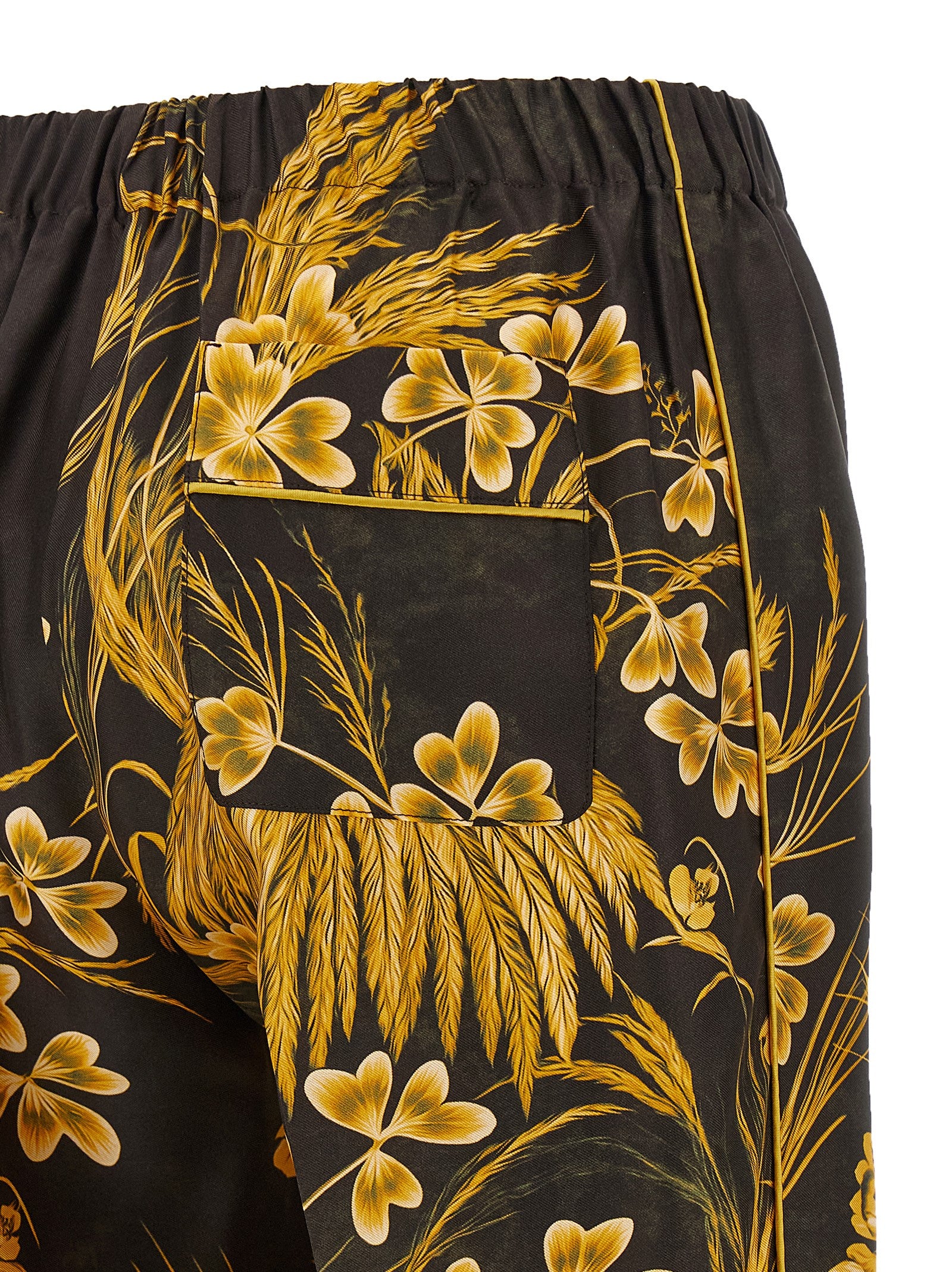 F.R.S. - FOR RESTLESS SLEEPERS Multicolor Silk Casual Pants