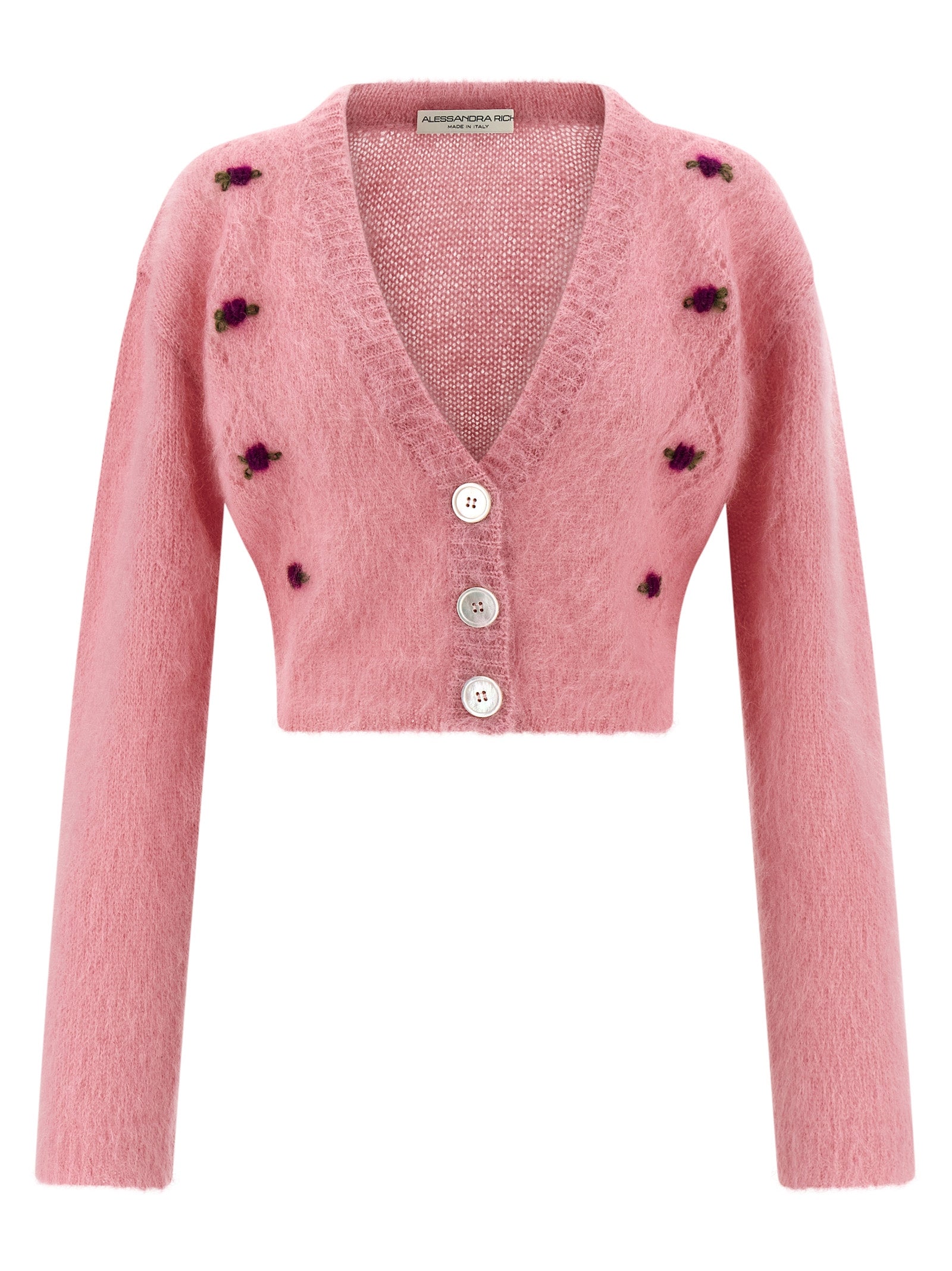Alessandra Rich Multicolor Wool Cardigan