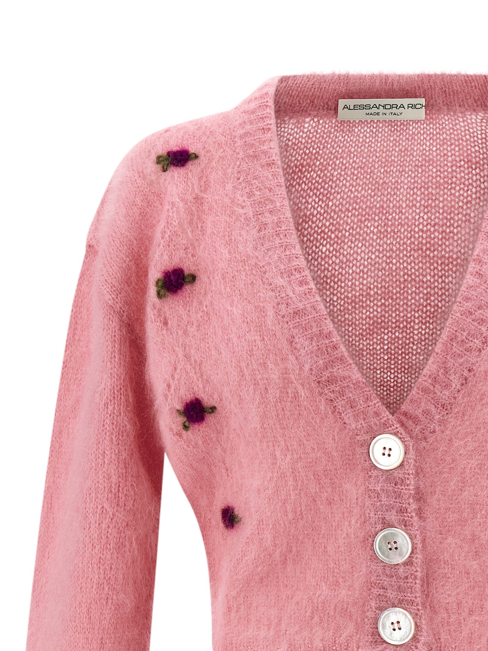 Alessandra Rich Multicolor Wool Cardigan