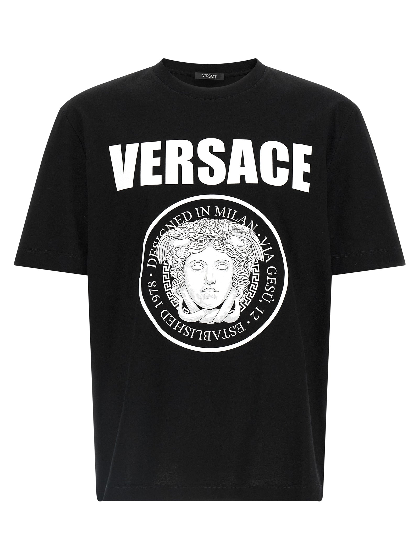 Versace Bicolor Cotton T-Shirt