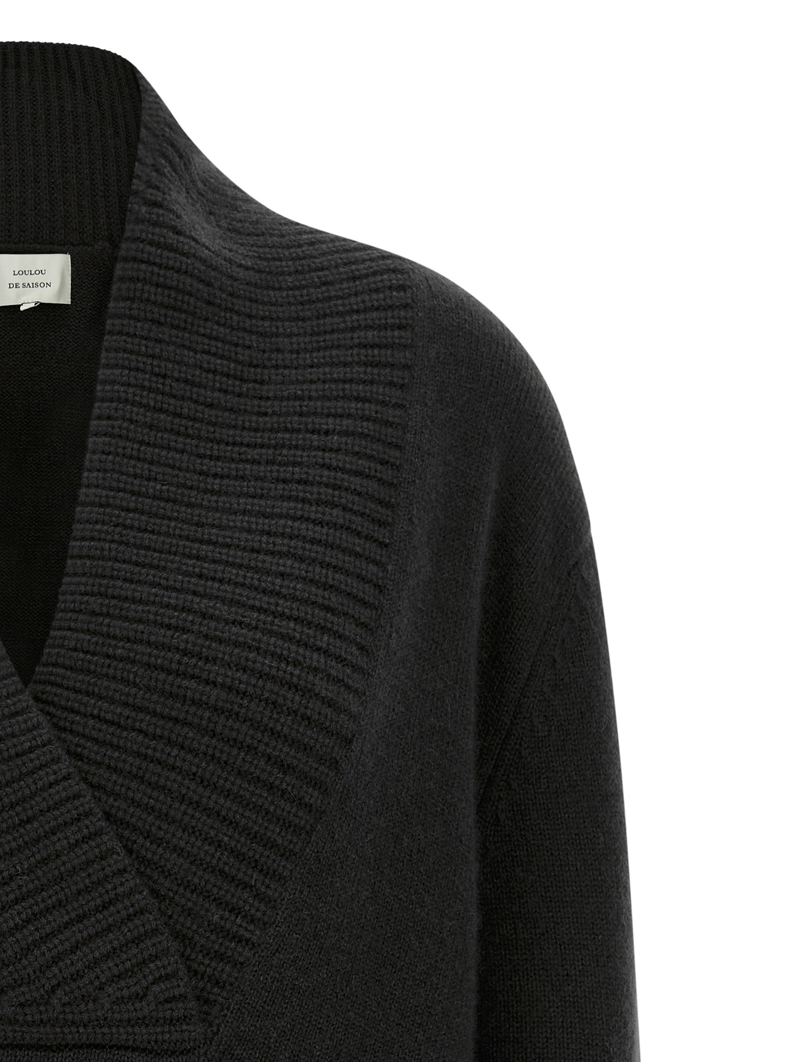 Loulou De Saison Black Cashmere Cardigan