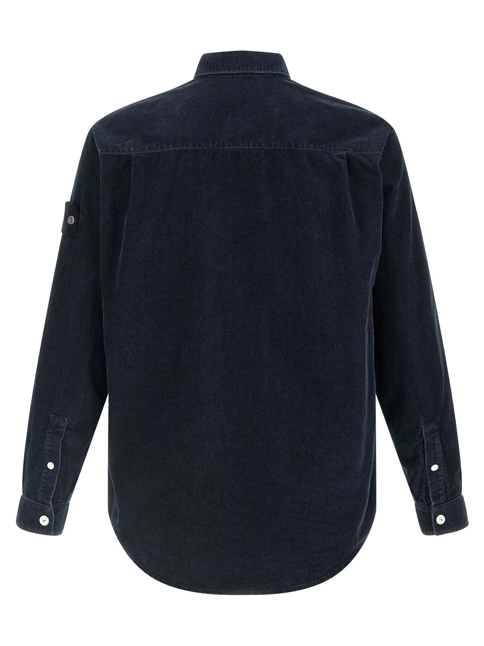 Stone Island Blue Cotton Blouse