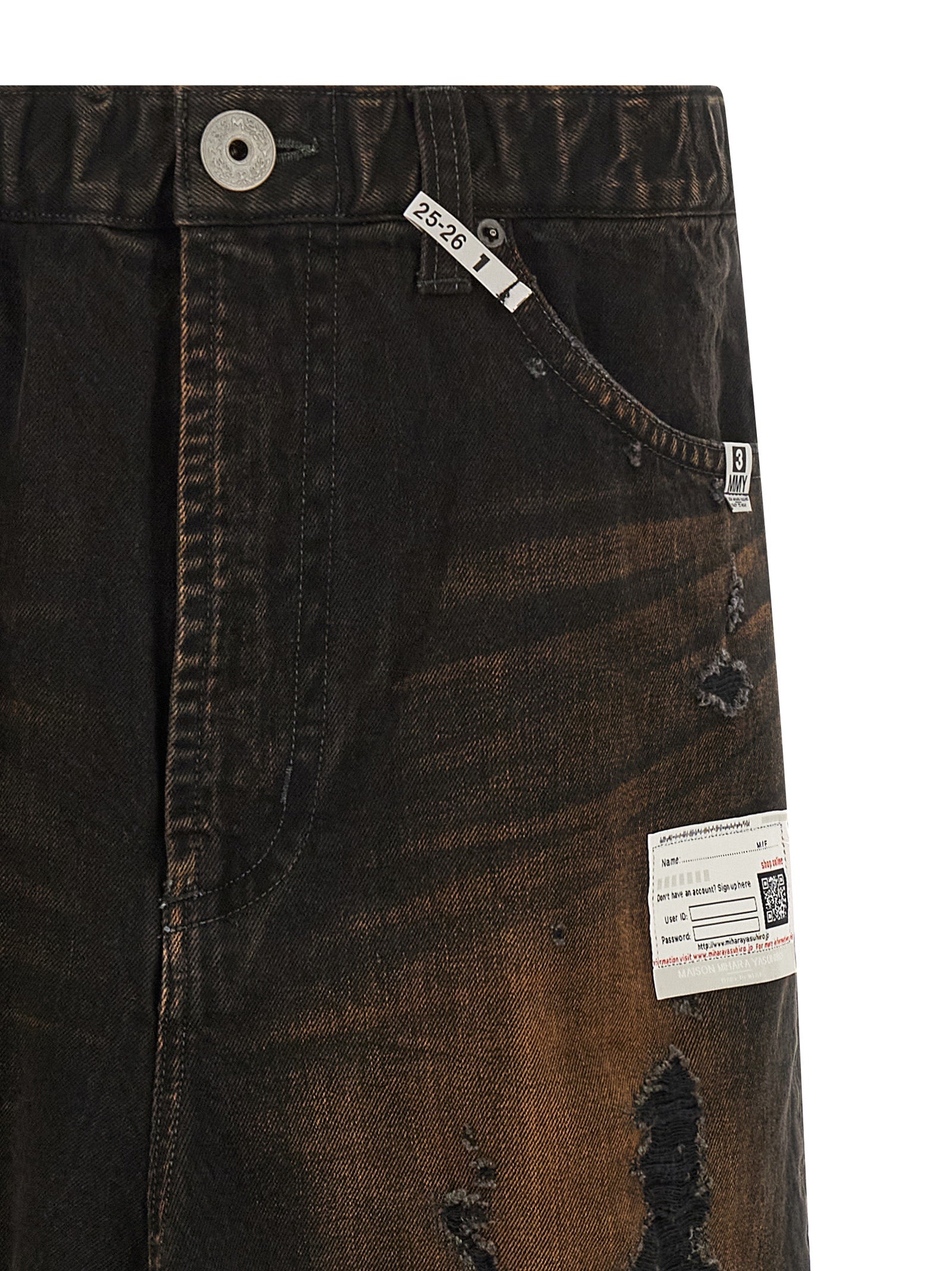 Maison Mihara Yasuhiro Black Cotton Casual Pants