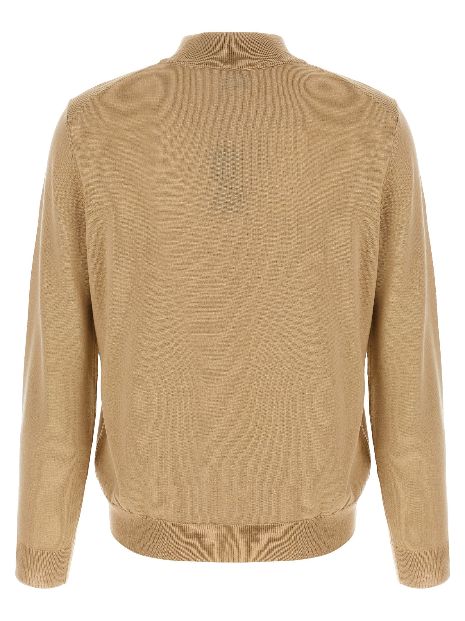 Hugo Boss Beige Virgin Wool Cardigan
