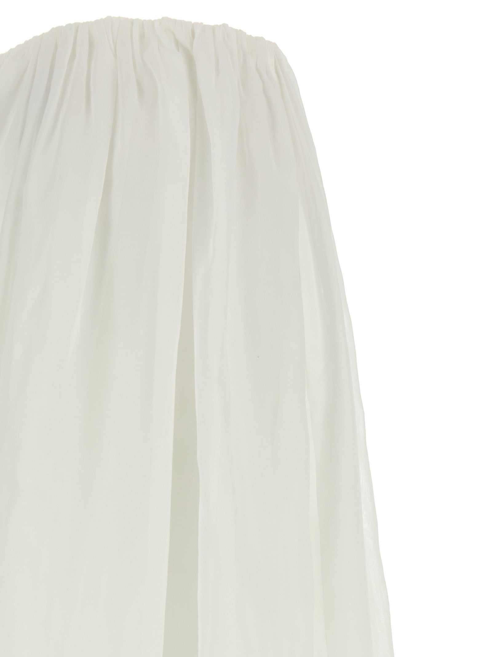 Brunello Cucinelli White Cotton Mini Skirt
