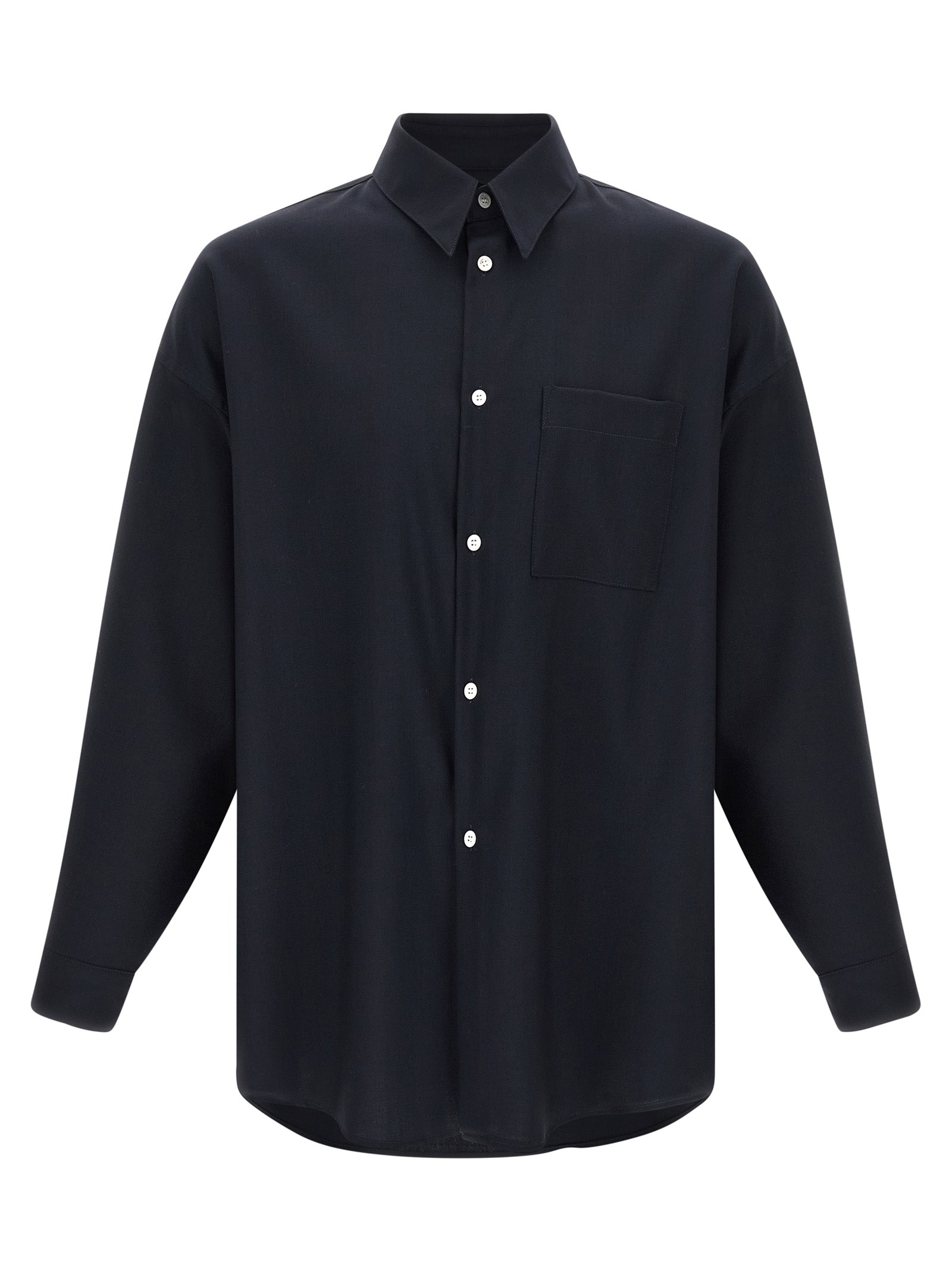 Marni Blue Virgin Wool Blouse