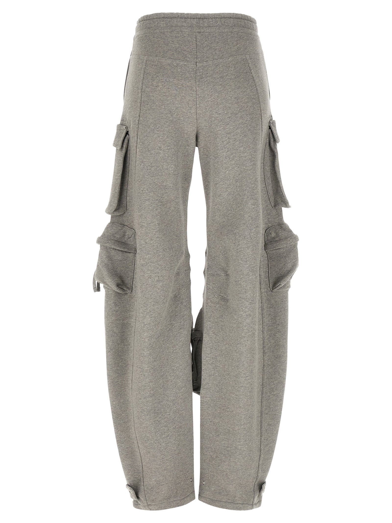 The Attico Gray Cotton Cargo Pants