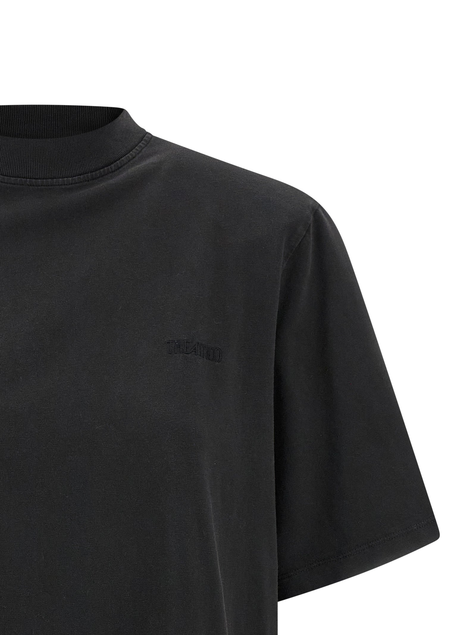 The Attico Black Cotton T-Shirt