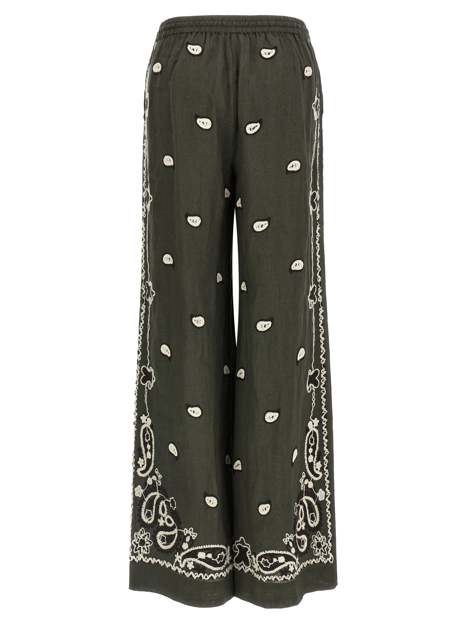P.A.R.O.S.H. Bicolor Linen Casual Pants