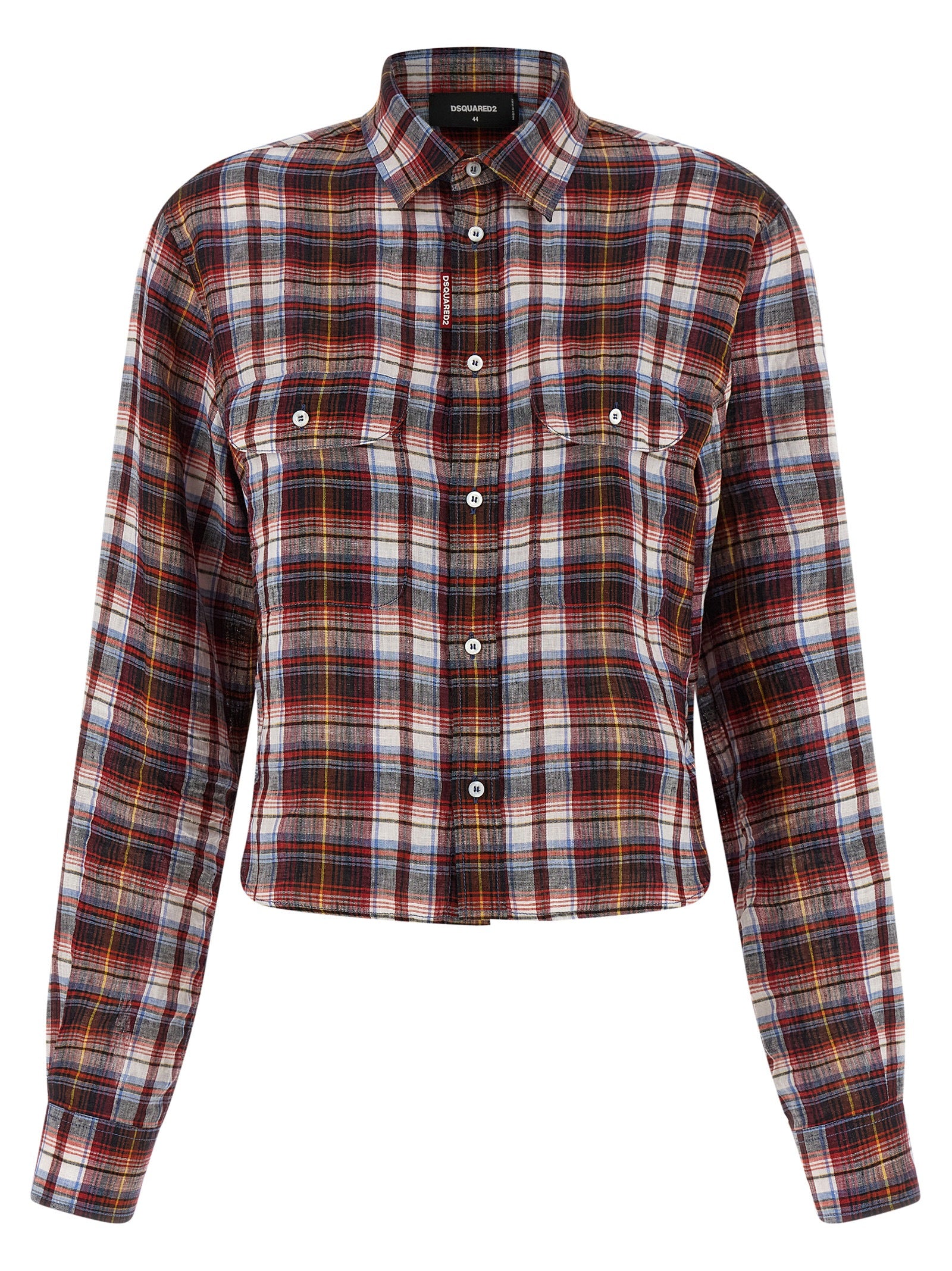 Dsquared² Multicolor Linen Blouse