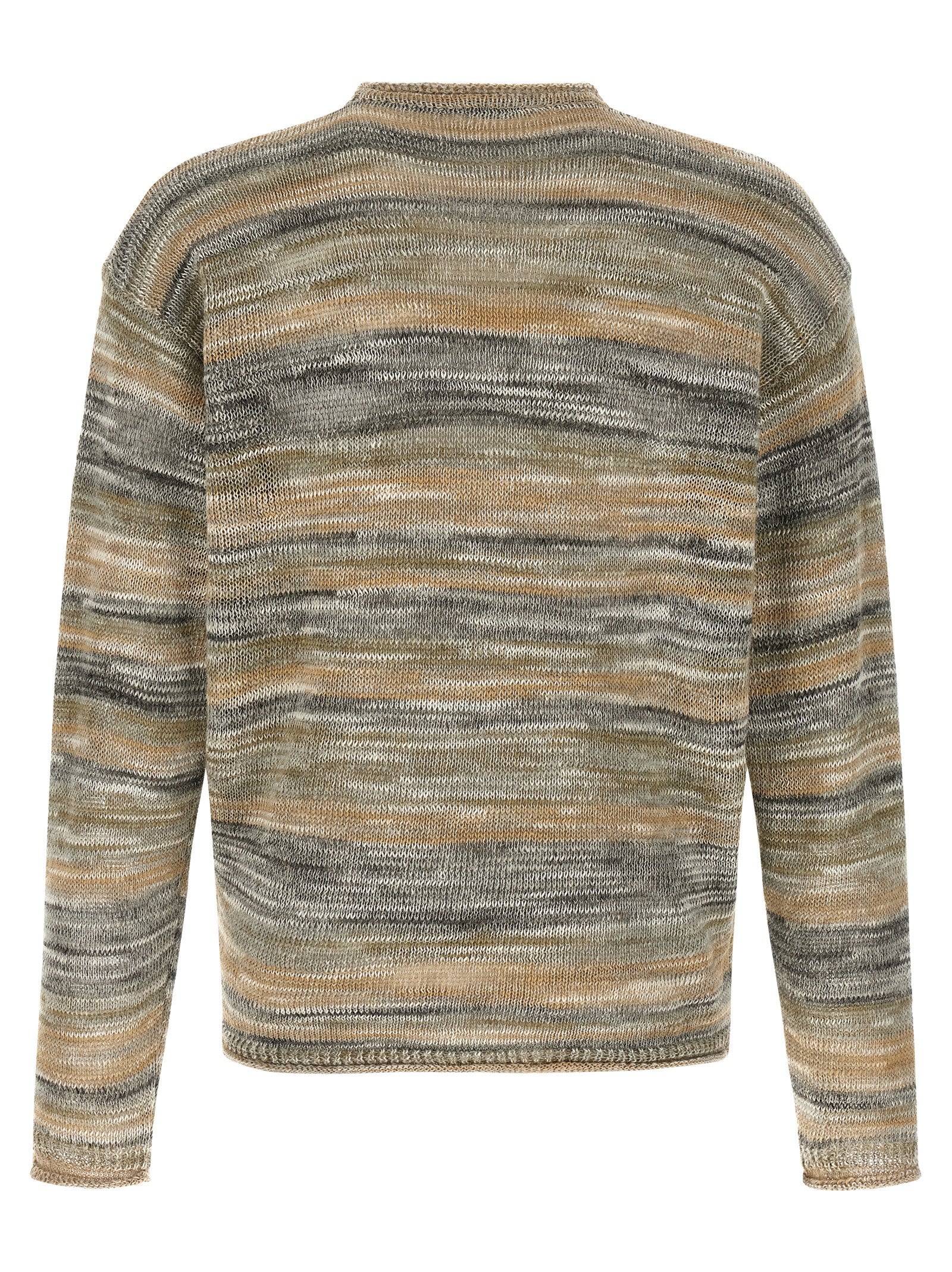 Roberto Collina Gray Linen Cardigan